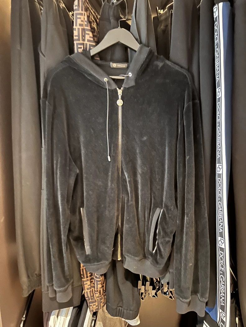 Versace Versace Gold velvet jacket Size US L / EU 52-54 / 3 - 1 Thumbnail