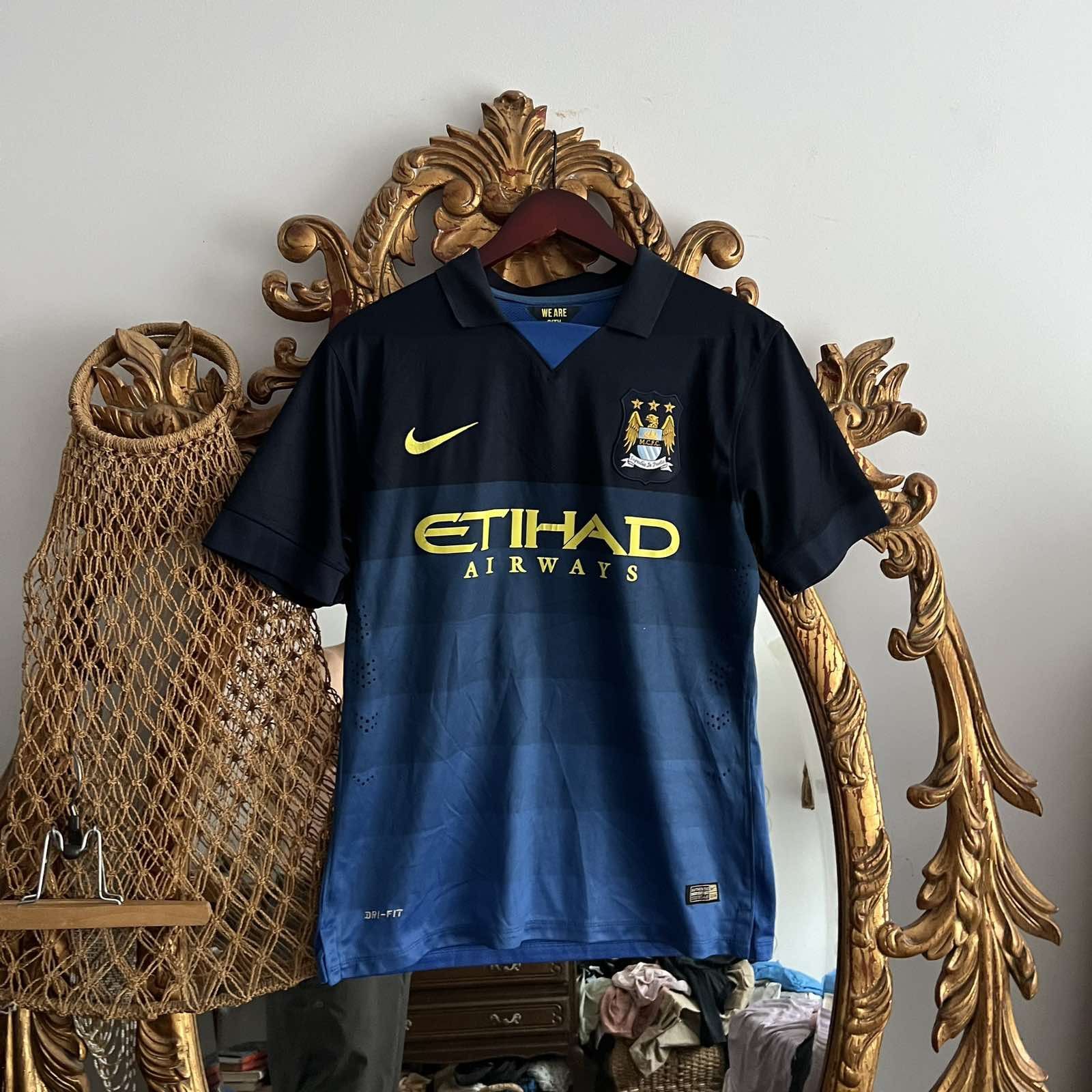 Nike MANCHESTER CITY 2014 2015 AWAY SHIRT SOCCER JERSEY #21 SILVA Size US S / EU 44-46 / 1 - 2 Thumbnail