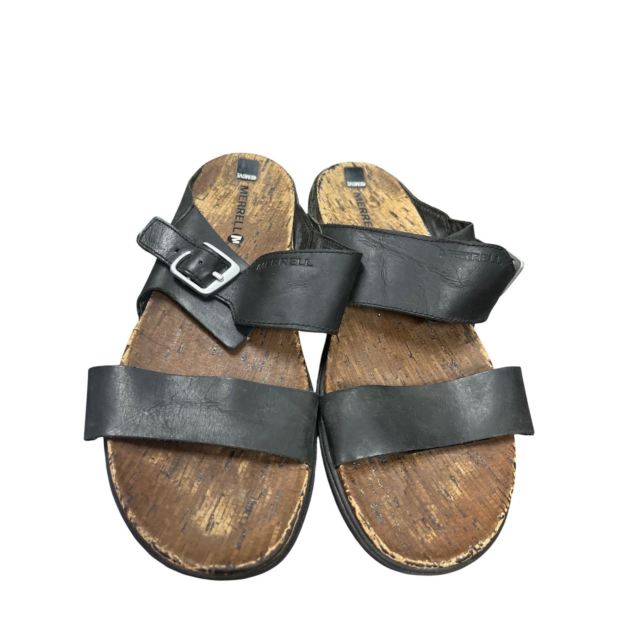 Merrell Merrell Select Move wms black leather slip on Sandals sz 9 S Size US 9 / IT 39 - 10 Thumbnail