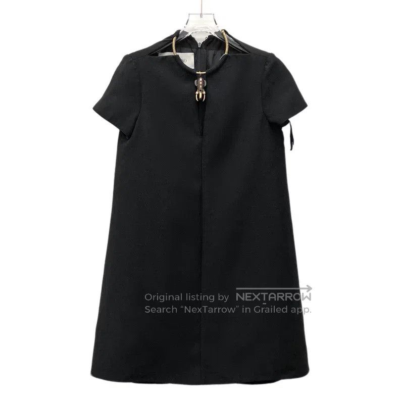 Valentino Valentino A dress with a black indigenous collar design Size M / US 6-8 / IT 42-44 - 1 Thumbnail