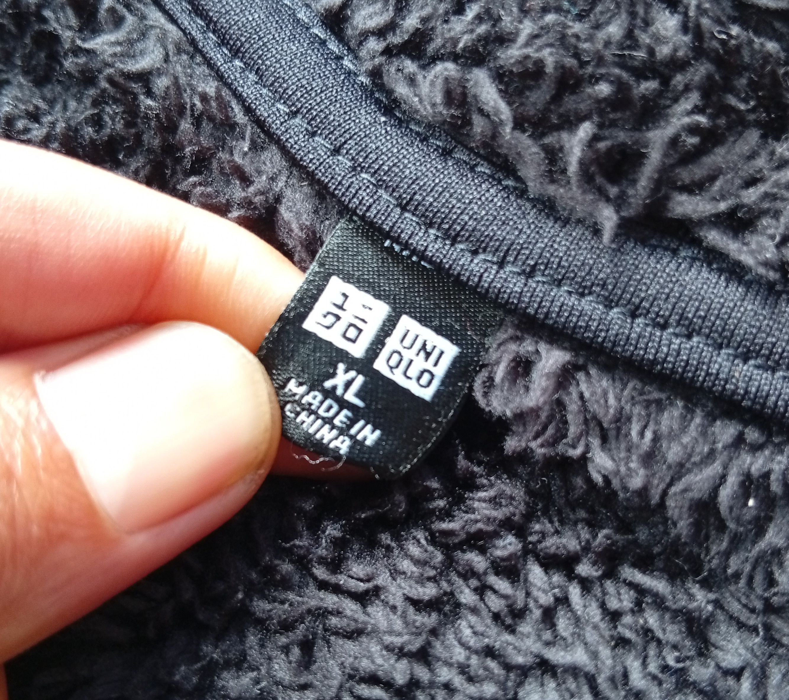 Uniqlo Fishbone fleece fluffy yarn coat jacket Size XL / US 12-14 / IT 48-50 - 4 Thumbnail