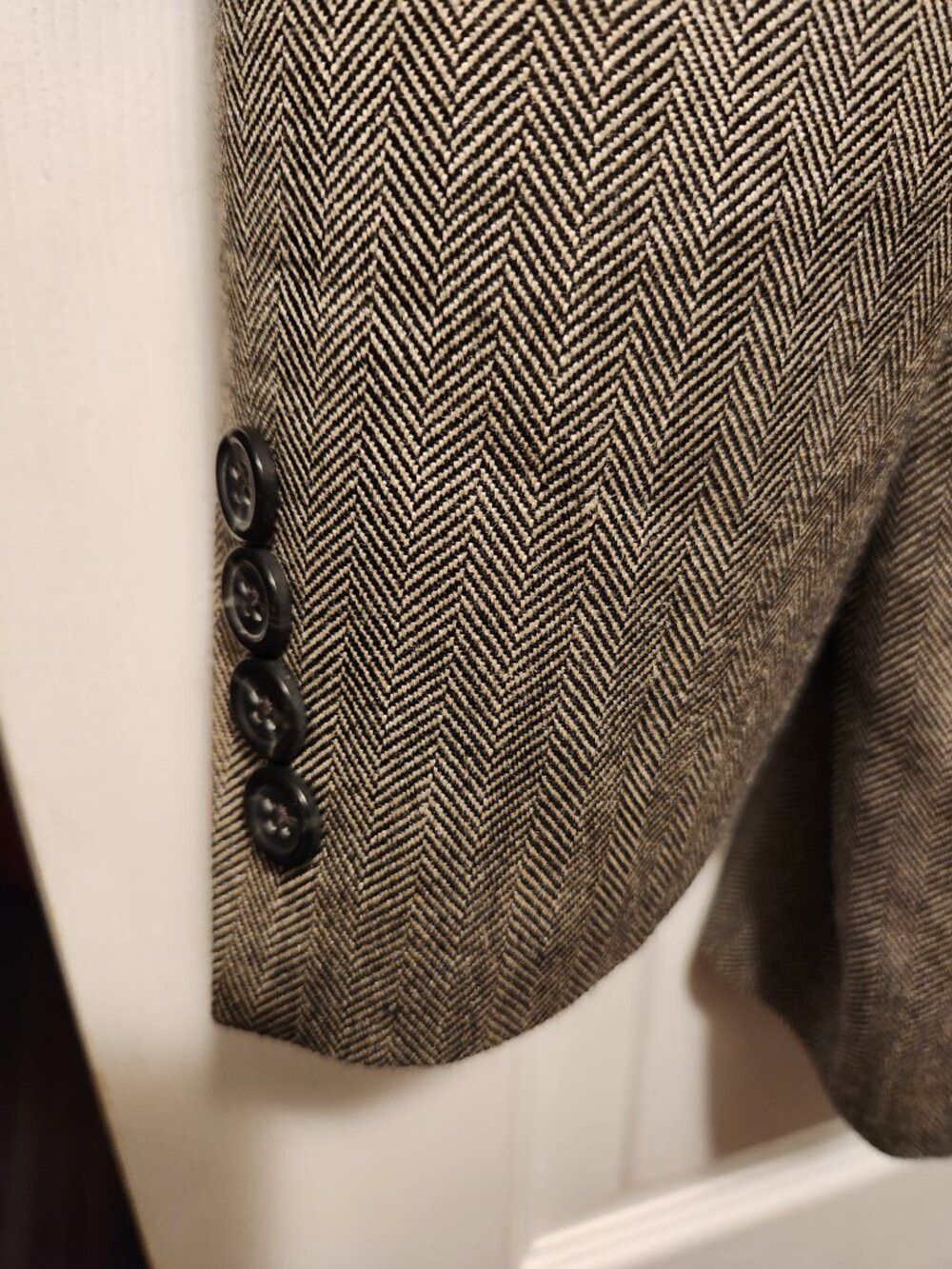Ralph Lauren Ralph Lauren men's gray 100%silk sport coat blazer size: 42S Size 42S - 4 Thumbnail
