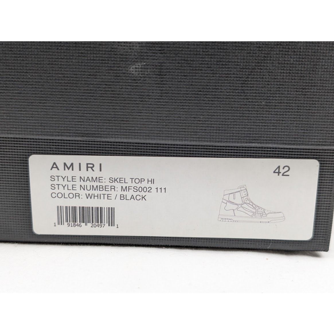 Amiri o1rshd1 Skel top hi / Skeleton high top Sneakers Size US 9 / EU 42 - 24 Thumbnail