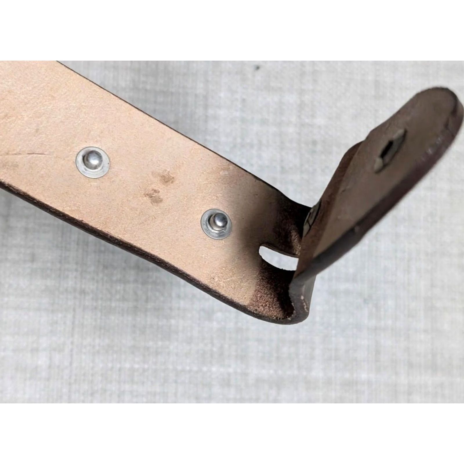 Vintage vintage TOOLED buckle belt WESTERN handcrafted 34 brown COWHIDE leather COWBOY Size 34 - 5 Thumbnail