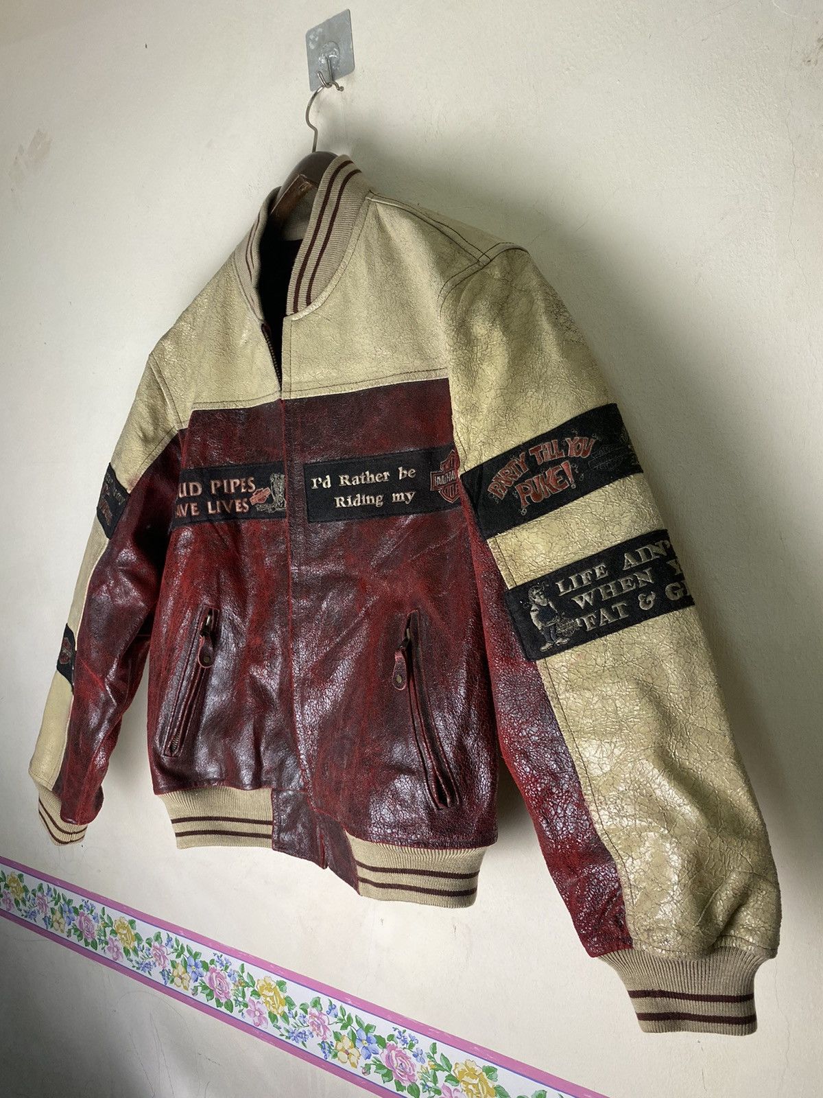 Harley Davidson Vtg Harley Davidson ‘Loud Pipes Save Lives’ Leather Jacket Size US M / EU 48-50 / 2 - 5 Thumbnail