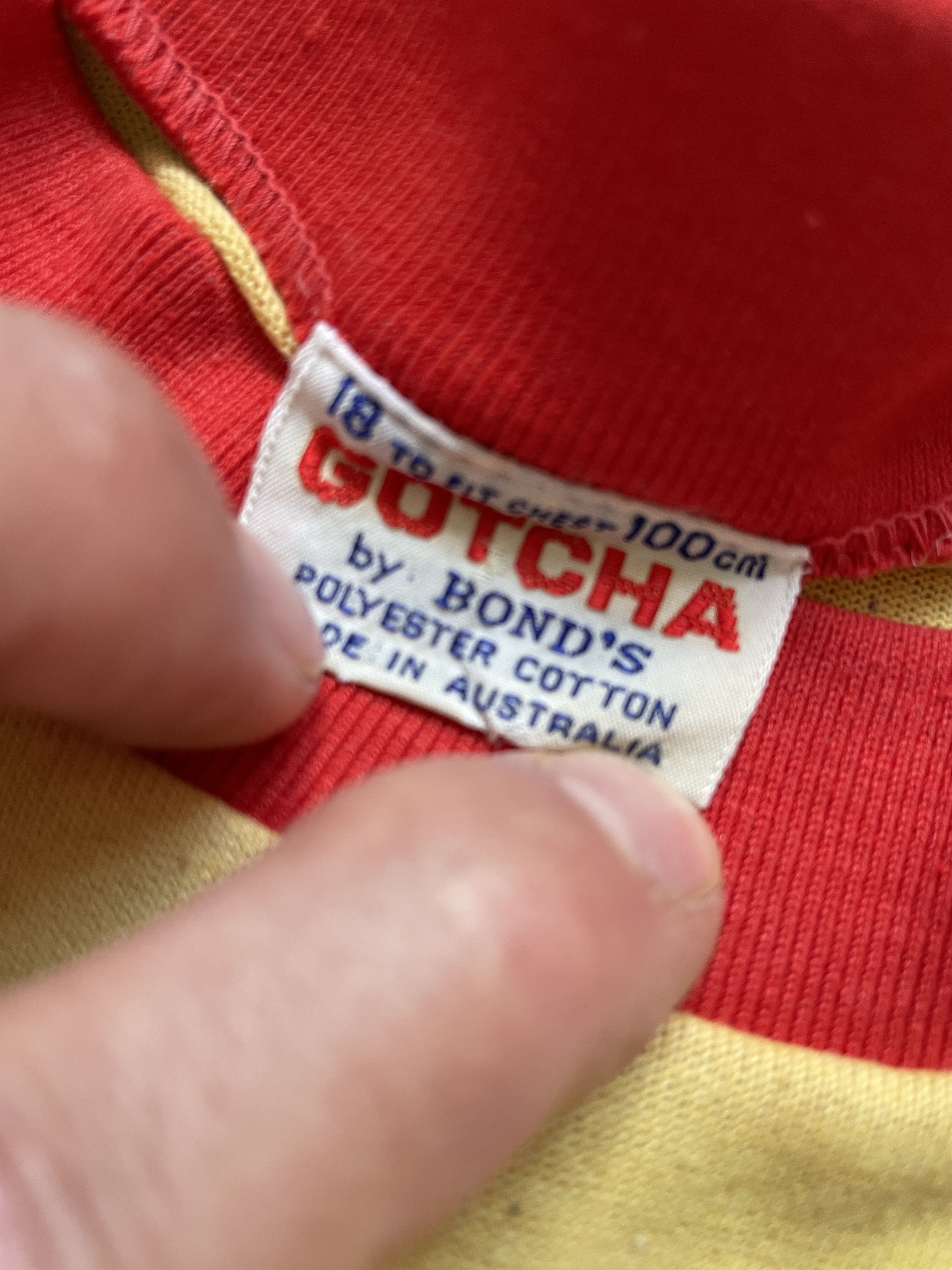 Gotcha VINTAGE 80S GOTCHA 76 MOTOCROSS SKATE BABY TEE FIT Size US M / EU 48-50 / 2 - 7 Thumbnail