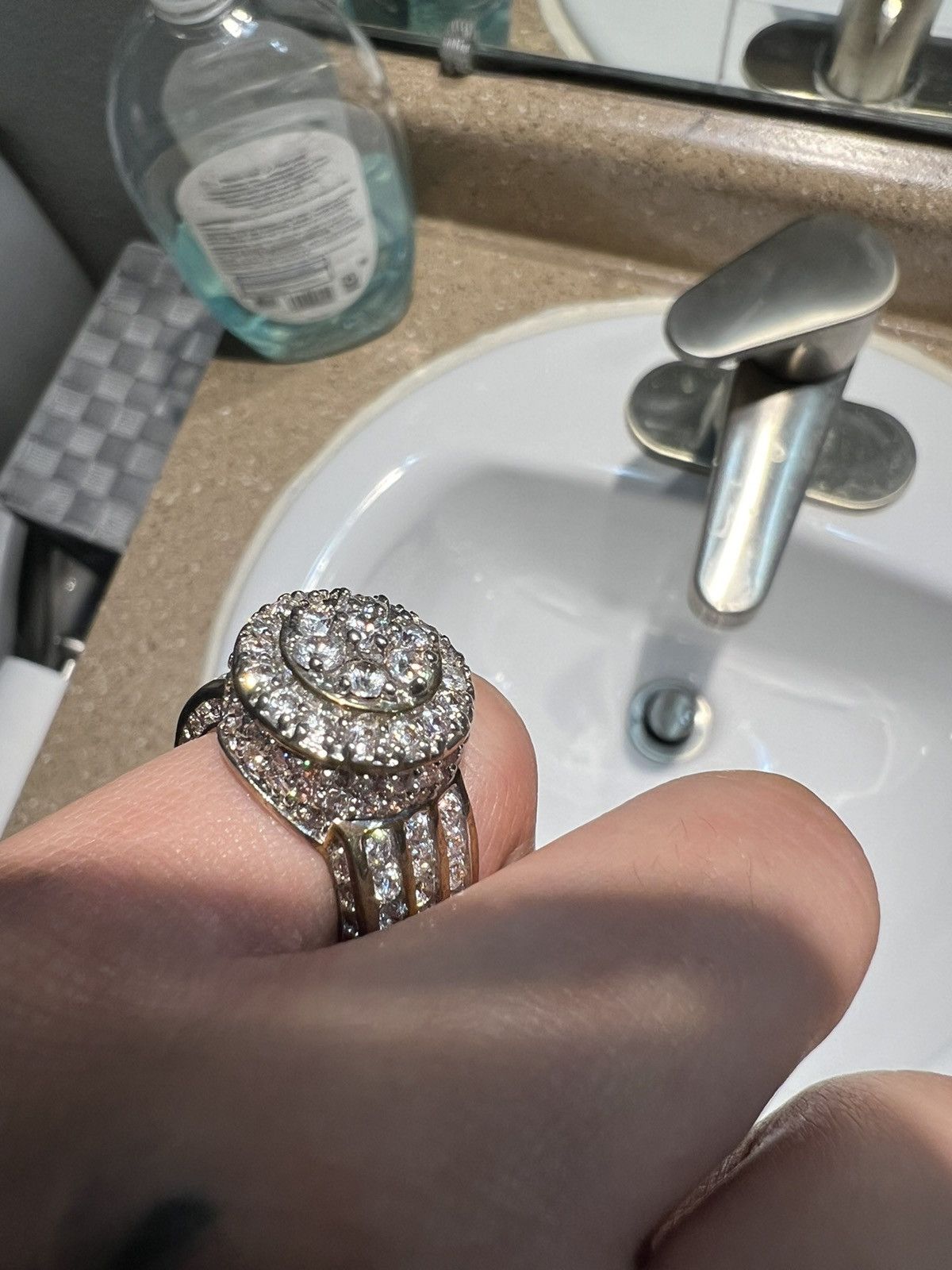 Jewelry Iced out Pinky Ring Size ONE SIZE - 8 Thumbnail