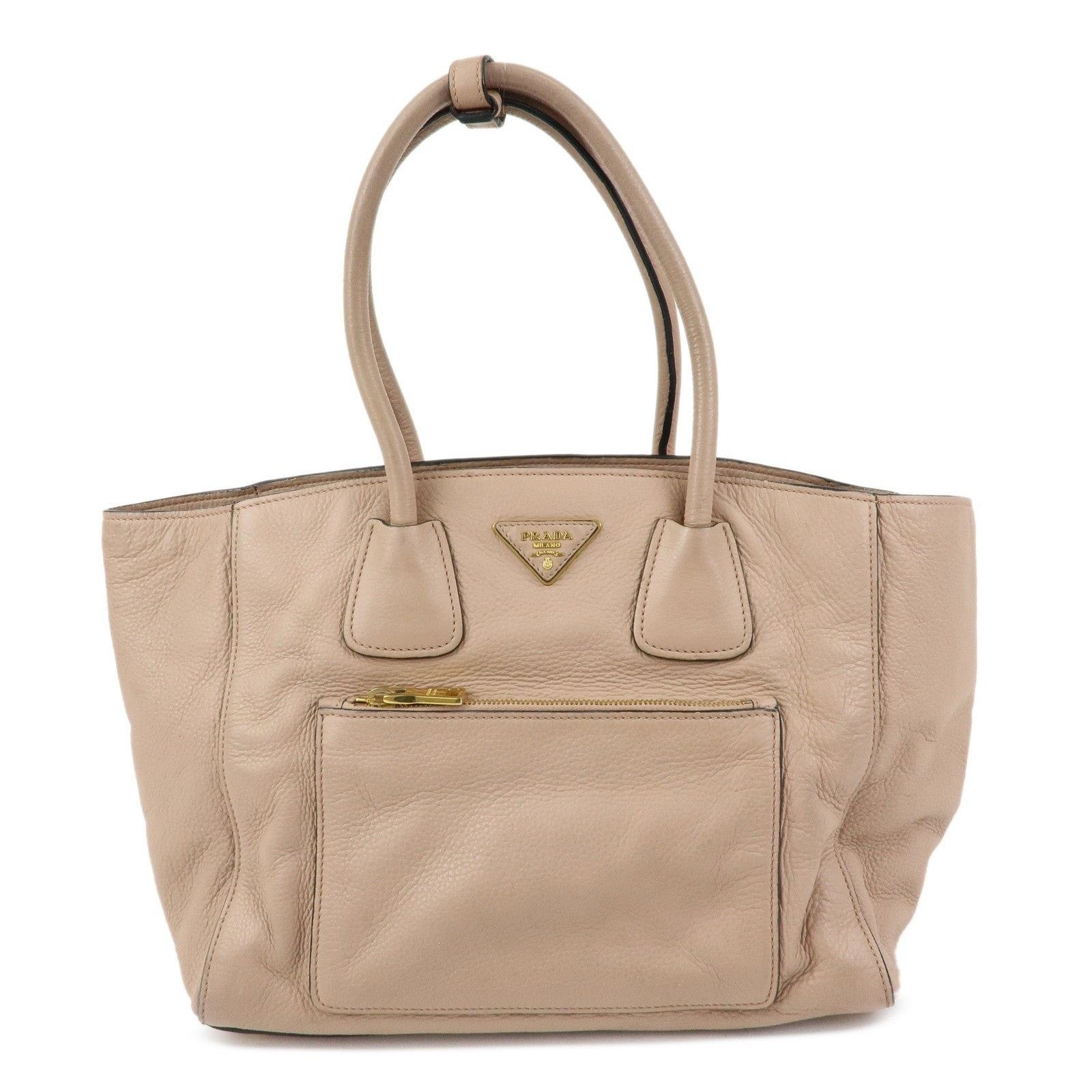 Prada Prada Vitello Daino Tote Beige Size ONE SIZE - 1 Thumbnail