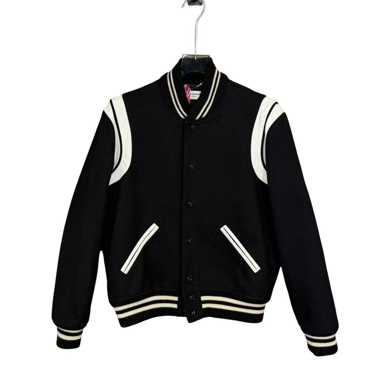 Saint Laurent Paris Saint Laurent Striped Varsity Jacket Size M Size US M / EU 48-50 / 2 - 1 Thumbnail