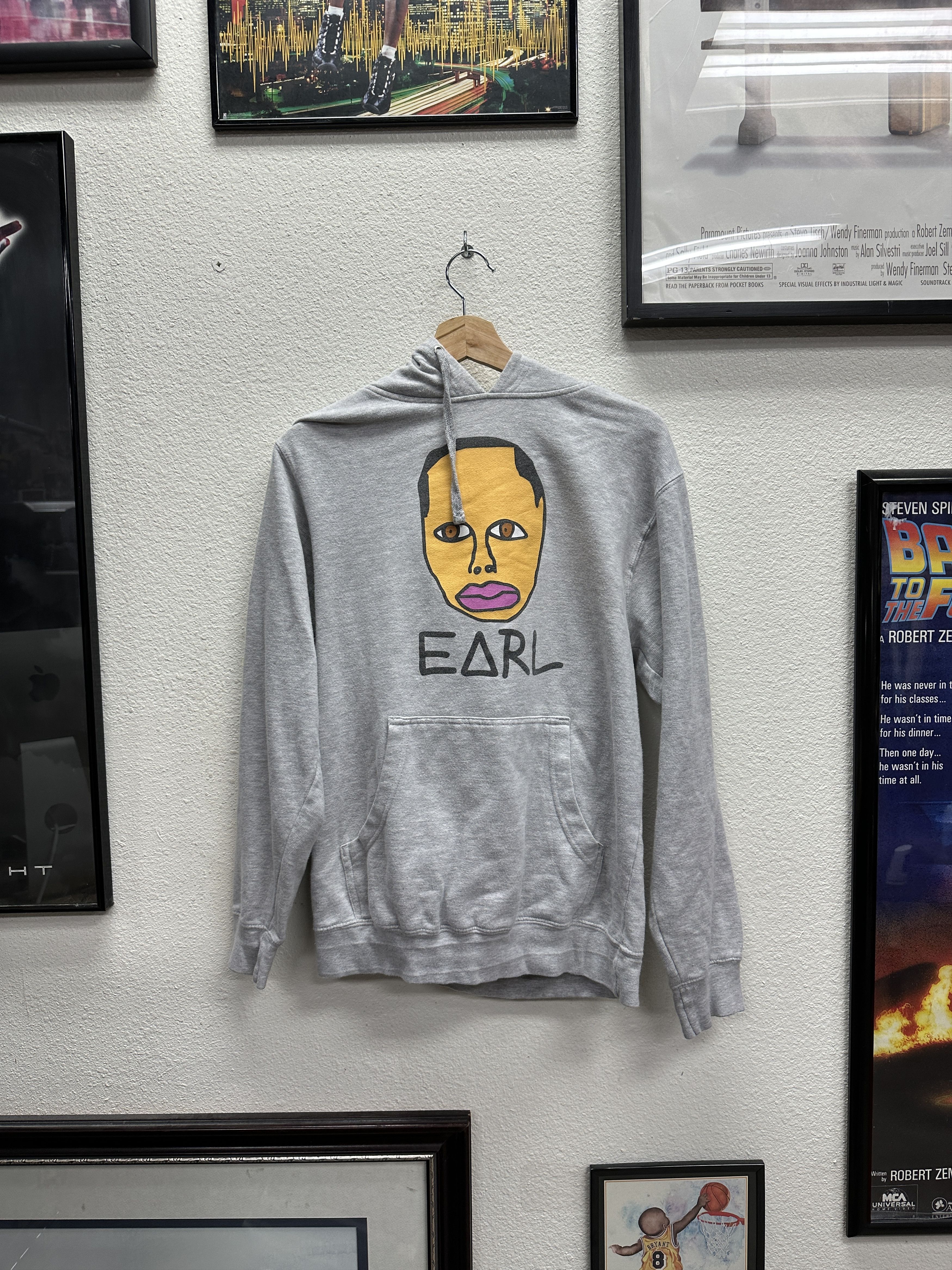 image of Ofwgkta Earl Sweatshirt Hoodie in Grey, Men's (Size Small)