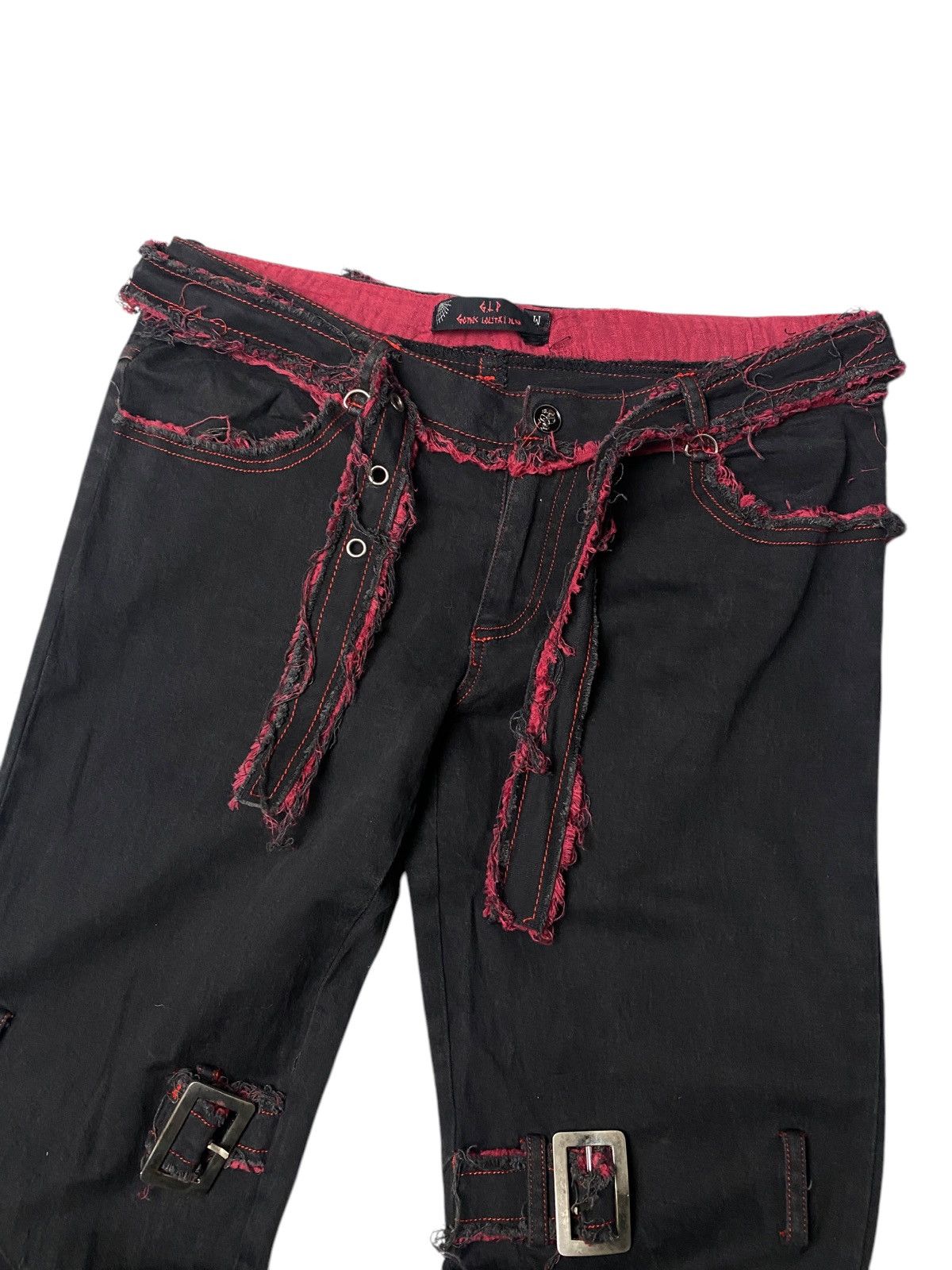 Hysteric Glamour 2000's Gothic Lolita Punk Bondage Laced Up Pants Size US 26 / EU 42 - 2 Thumbnail