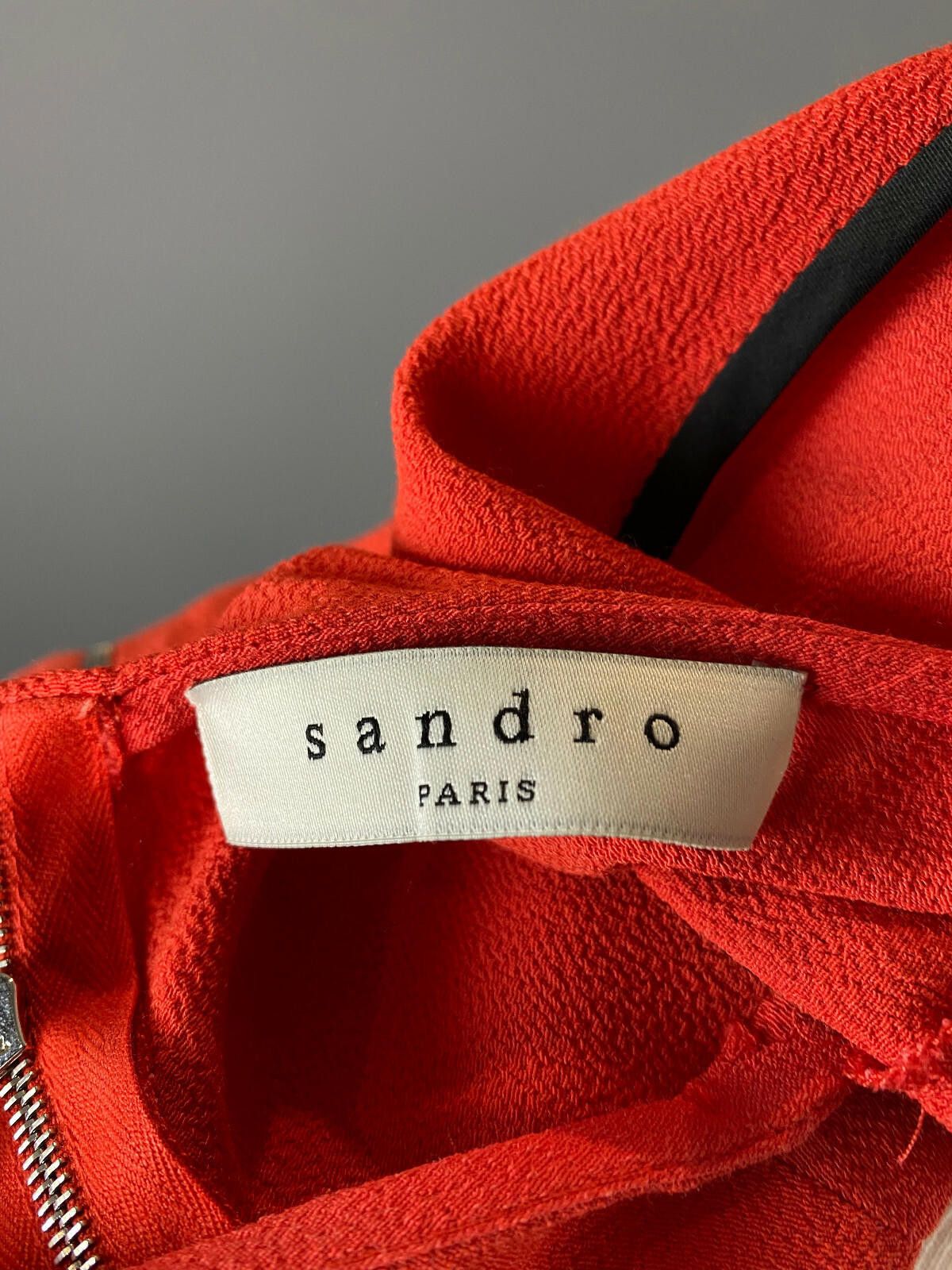 Sandro Sandro Paris Red Viscose Summer Tank Midi Dress Size 3 Size M / US 6-8 / IT 42-44 - 9 Thumbnail