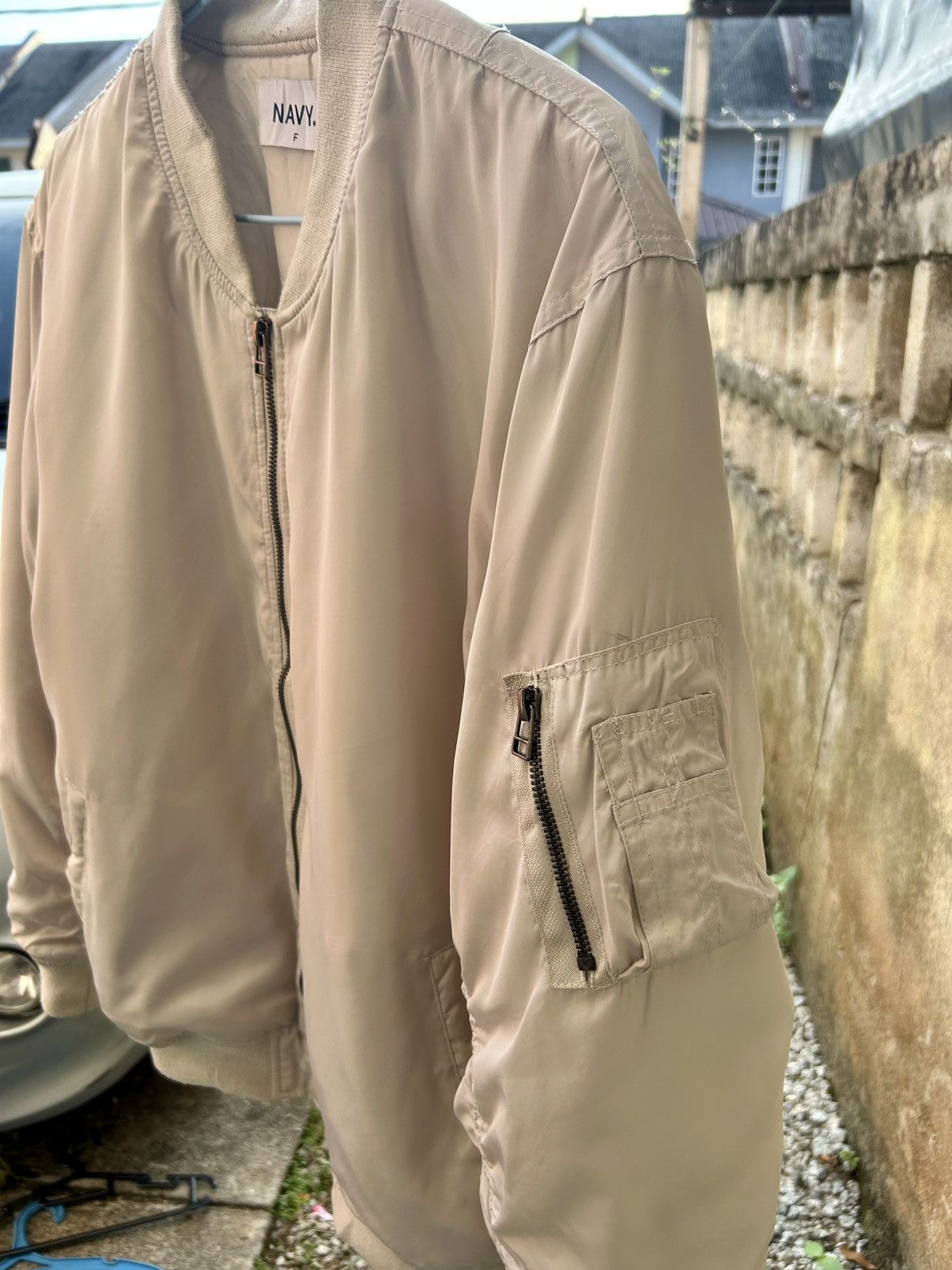 Old Navy Japanese Brand NAVY Bomber Jacket Size US M / EU 48-50 / 2 - 3 Thumbnail