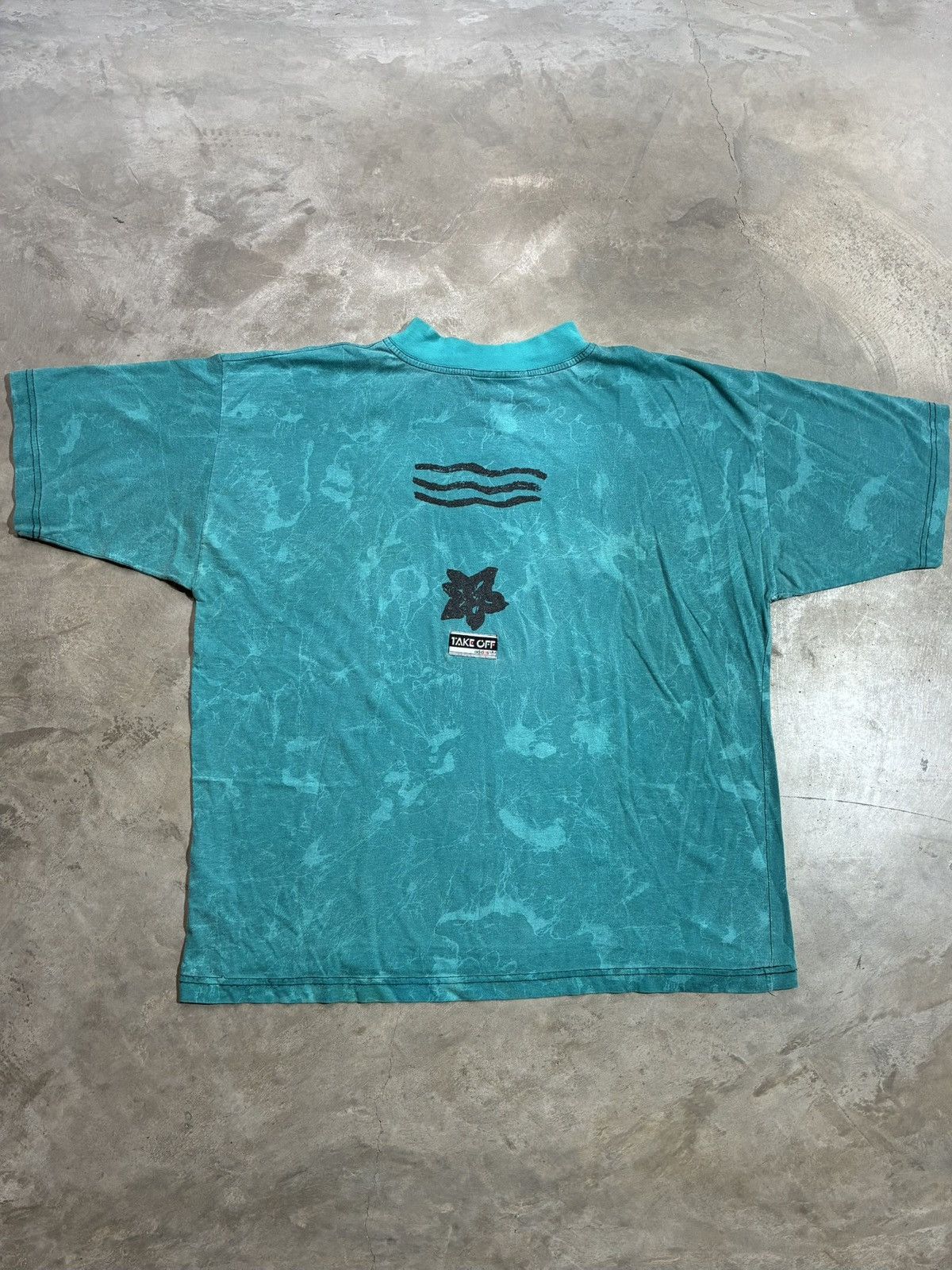 Adidas Vintage Adidas Take Off Ethnic Mineral Wash T Shirt Teal 90s Size US M / EU 48-50 / 2 - 3 Thumbnail