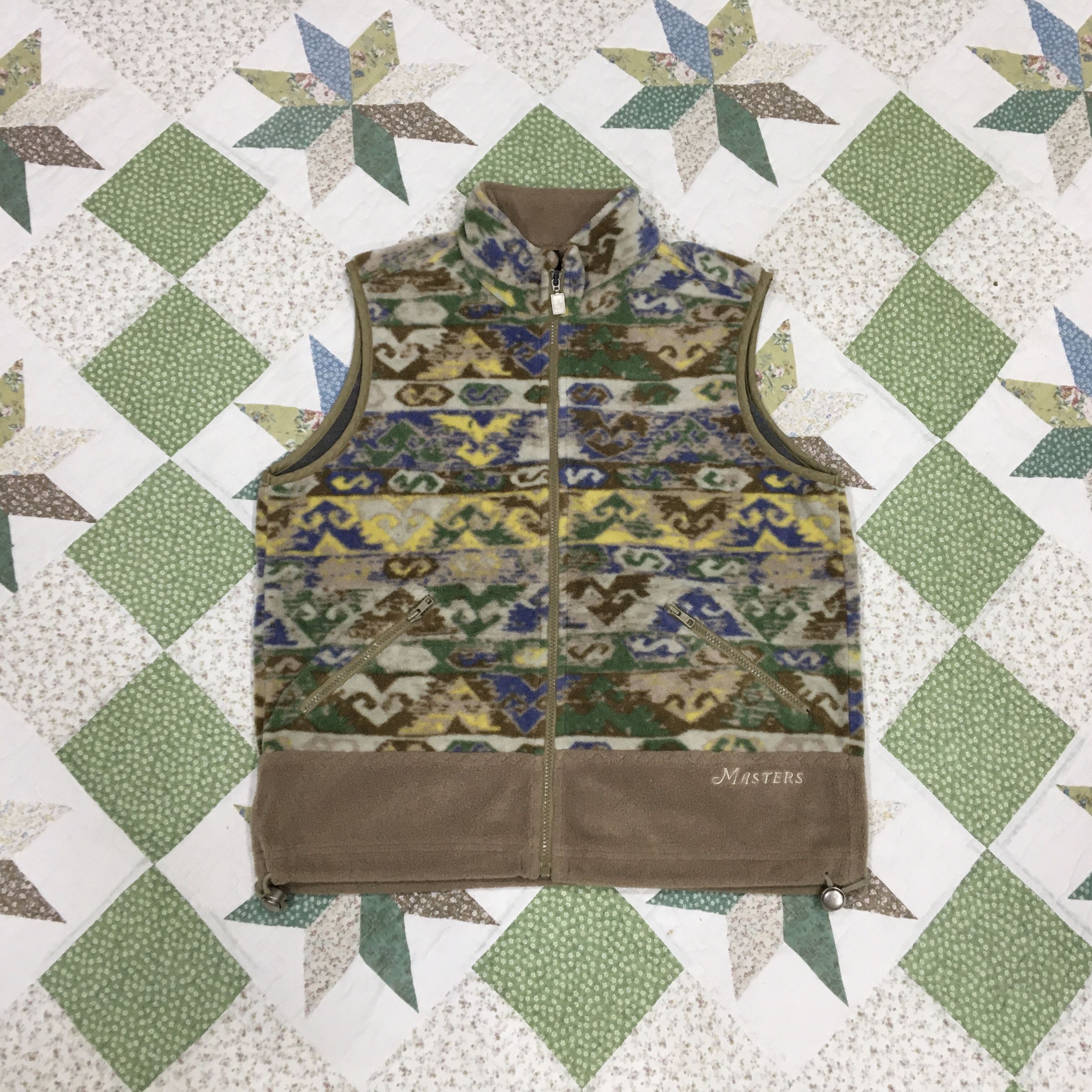 image of Sports Specialties x The Masters Master Sleeeveless Fleece Vest, Women's (Size Medium)