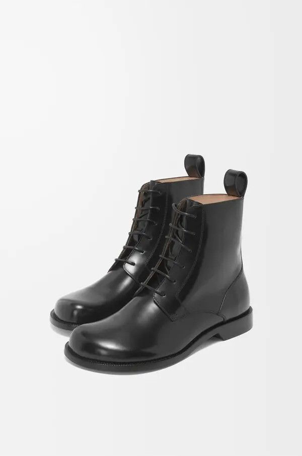 Brushed Calfskin Campo Ankle Boots
