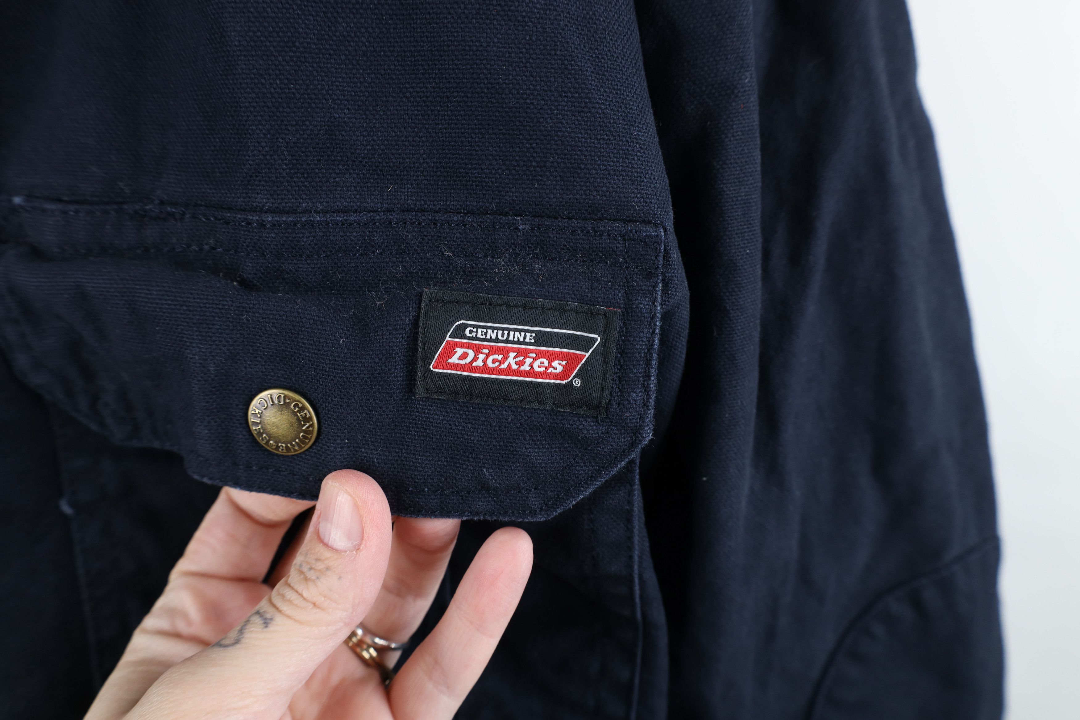 Dickies × Vintage Vintage Dickies Quilted Canvas Hooded Button Shirt Jacket Size US XXL / EU 58 / 5 - 4 Thumbnail