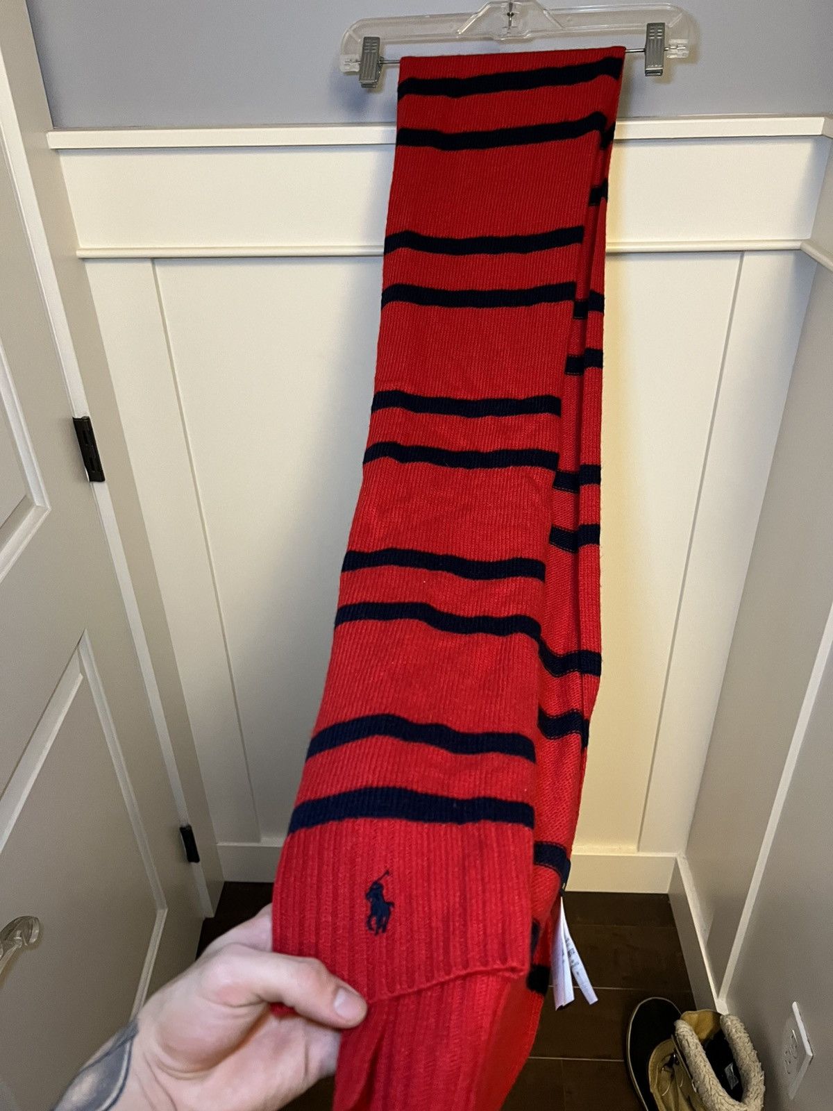 Polo Ralph Lauren Vintage Polo Ralph Lauren striped wool scarf Size ONE SIZE - 7 Thumbnail