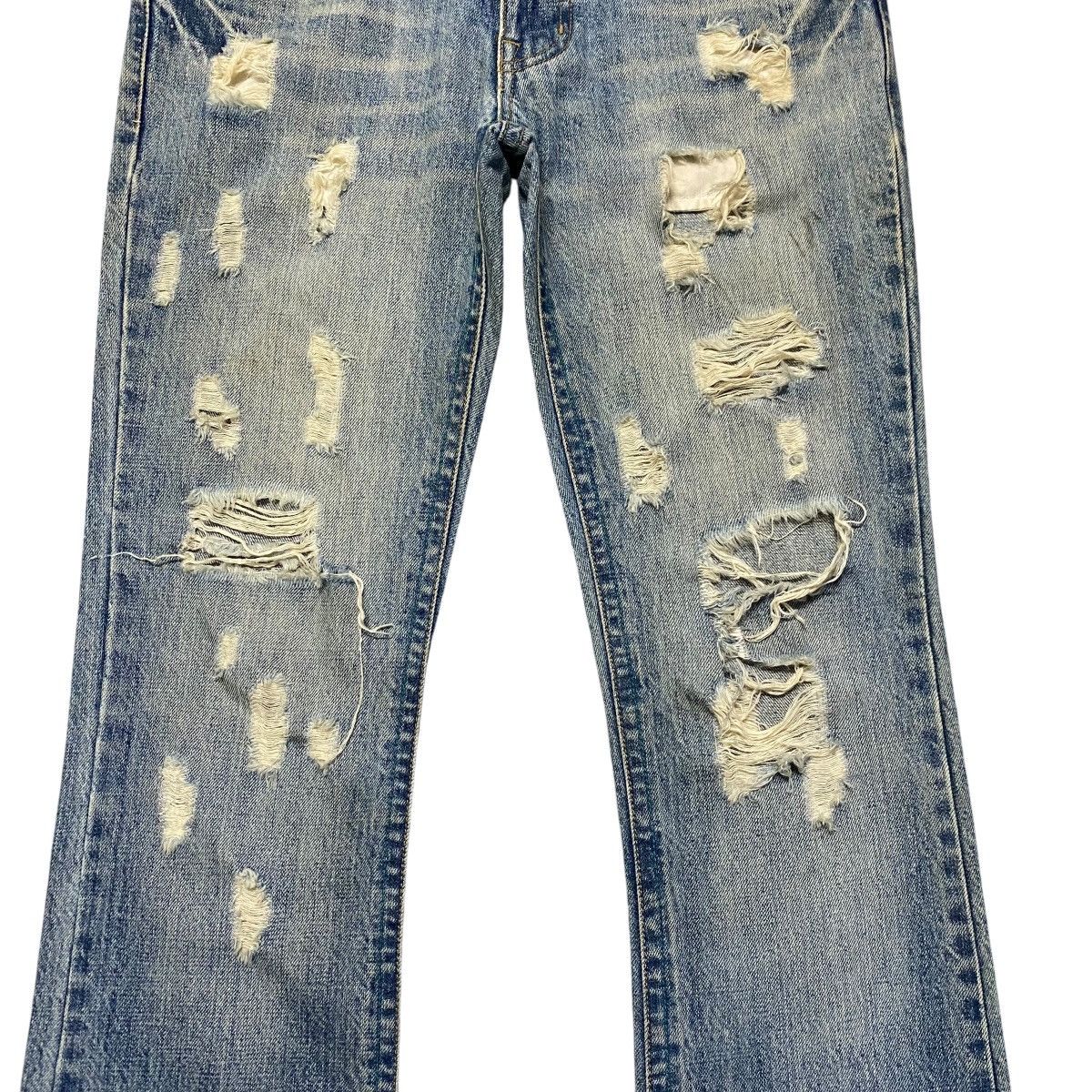 Le Grande Bleu (L.G.B.) Midas Machiavel Hole Distressed Denim Flare Jeans Size US 29 - 6 Thumbnail