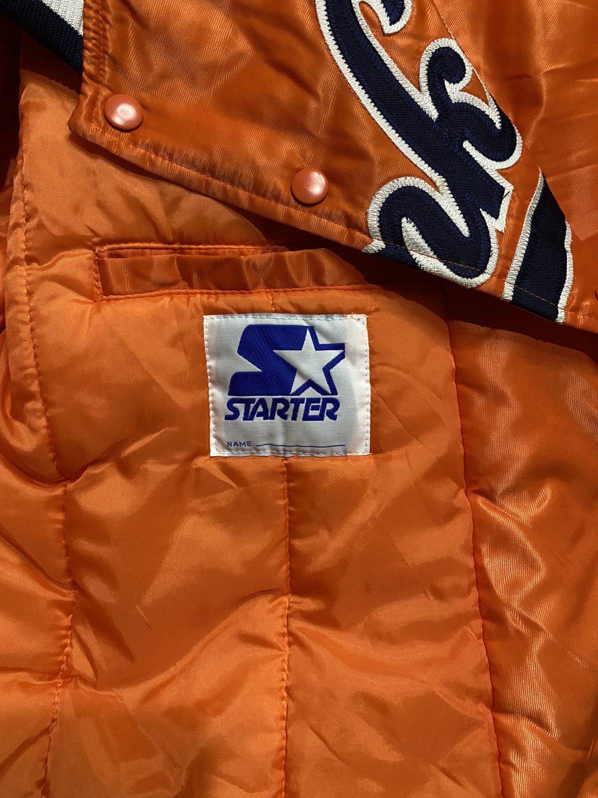 Vintage VINTAGE 90’S STARTER NEW YORK YANKEES SATIN JACKET ORANGE Size US XXL / EU 58 / 5 - 11 Thumbnail