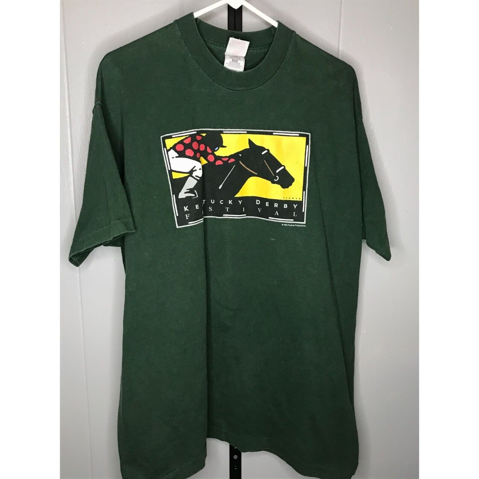 Jerzees × Vintage Vintage 1998 Kentucky Derby Festival Horse Racing Shirt Size Size US XXL / EU 58 / 5 - 1 Thumbnail