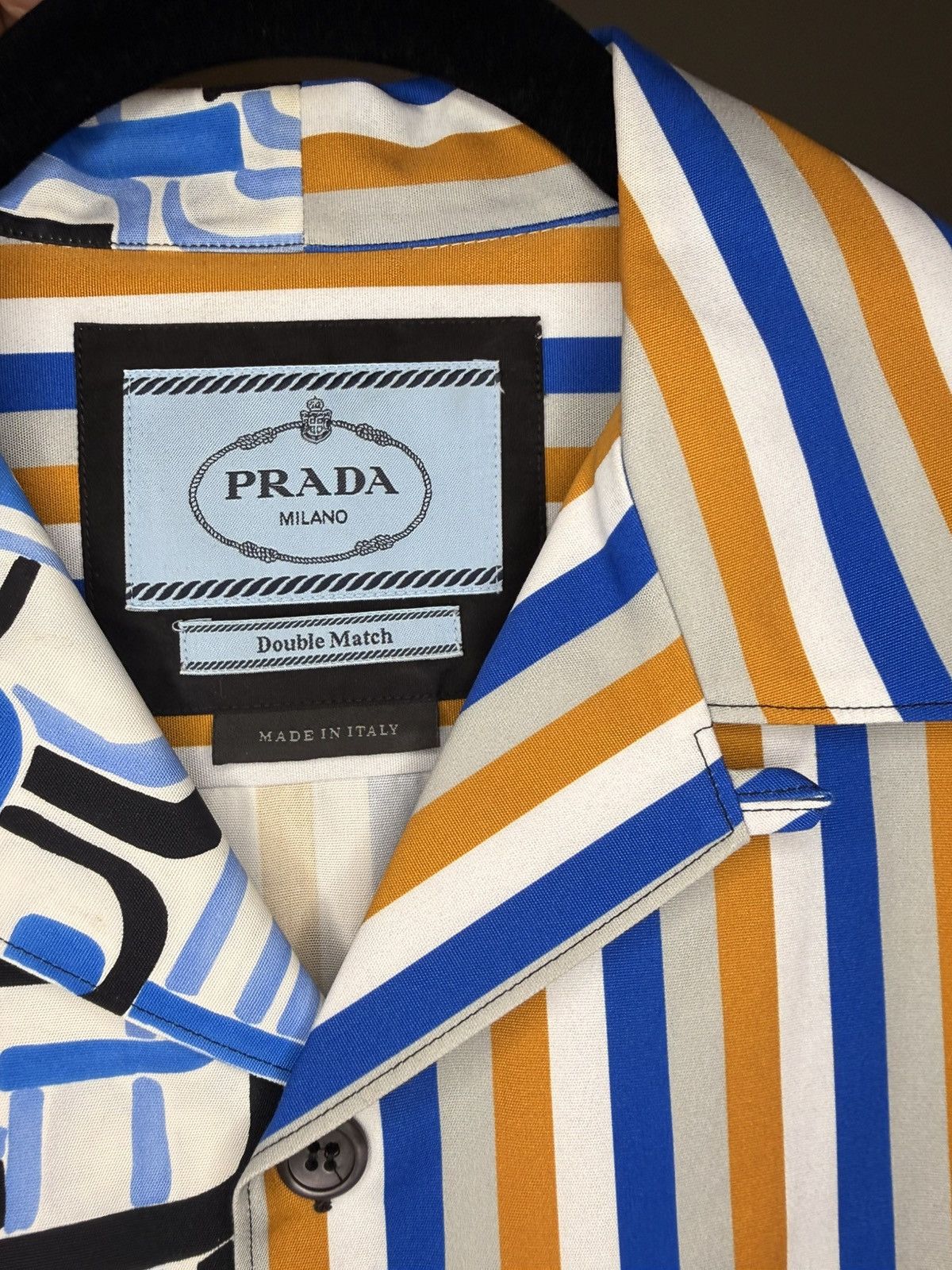 Prada Prada Double Match Cotton Shirt Small Size US S / EU 44-46 / 1 - 3 Thumbnail