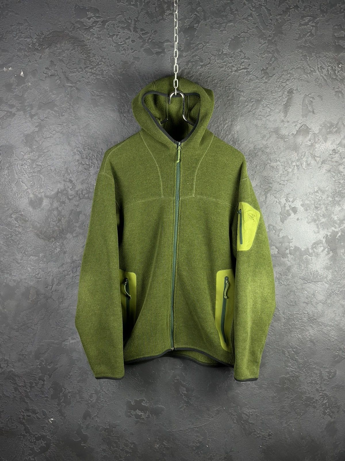 Arc'teryx Arcteryx Covert Hoody Polartec Fleece Jacket Green Mens Size US L / EU 52-54 / 3 - 3 Thumbnail