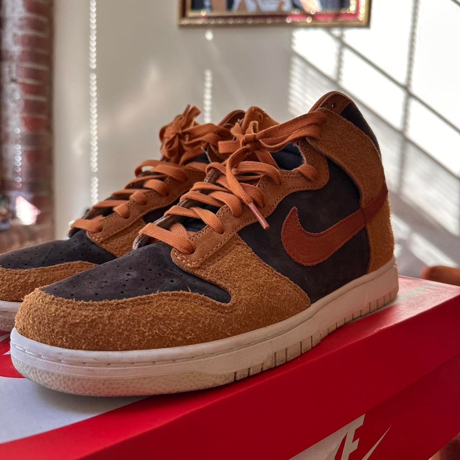 Nike × Santa Cruz Skateboards Nike Dunk High PRM Dark Russet Size US 10 / EU 43 - 2 Thumbnail