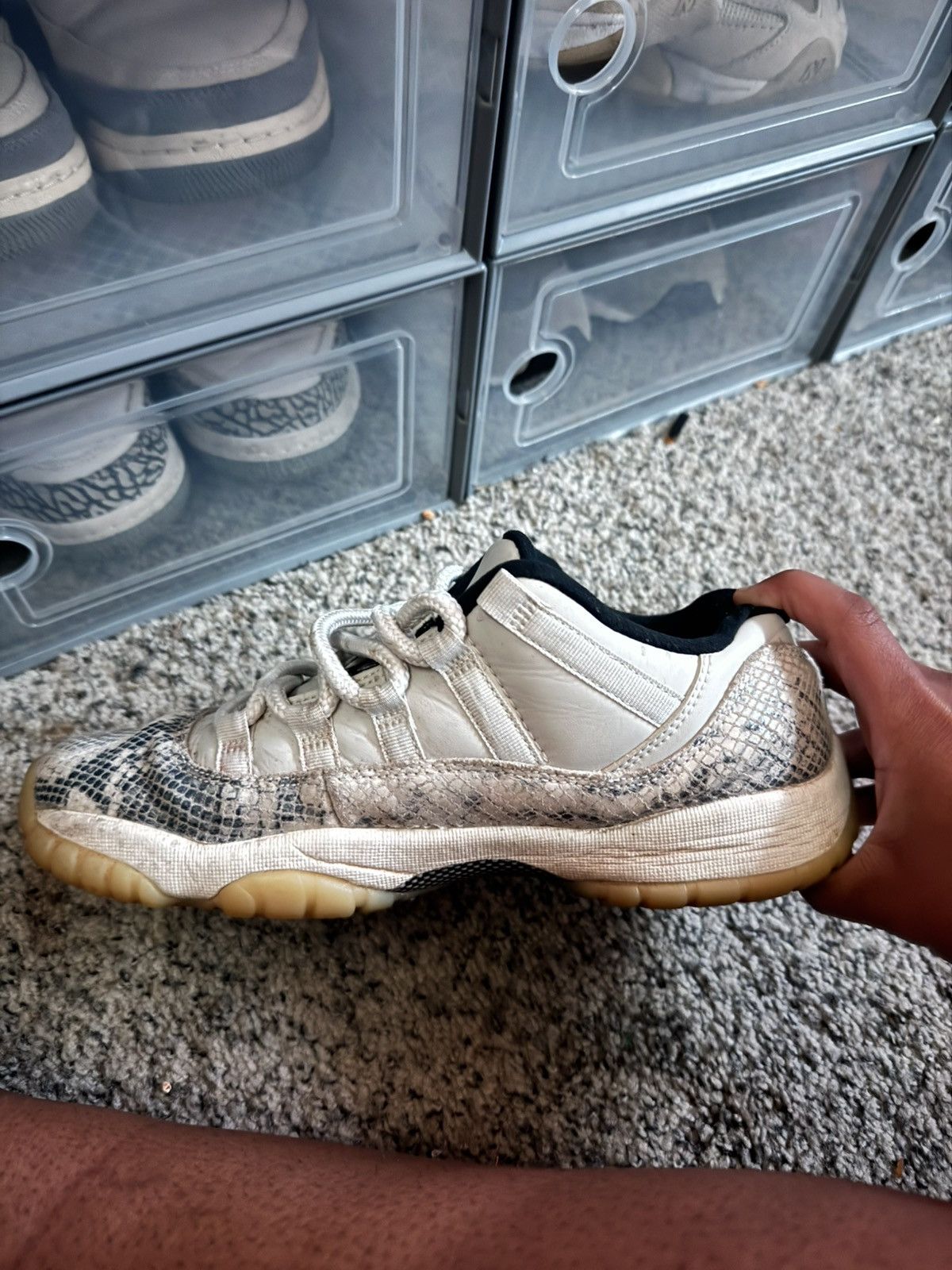 Jordan Brand Air Jordan 11 ‘Snakeskin Light Bone’ Size US 7 / EU 40 - 2 Thumbnail