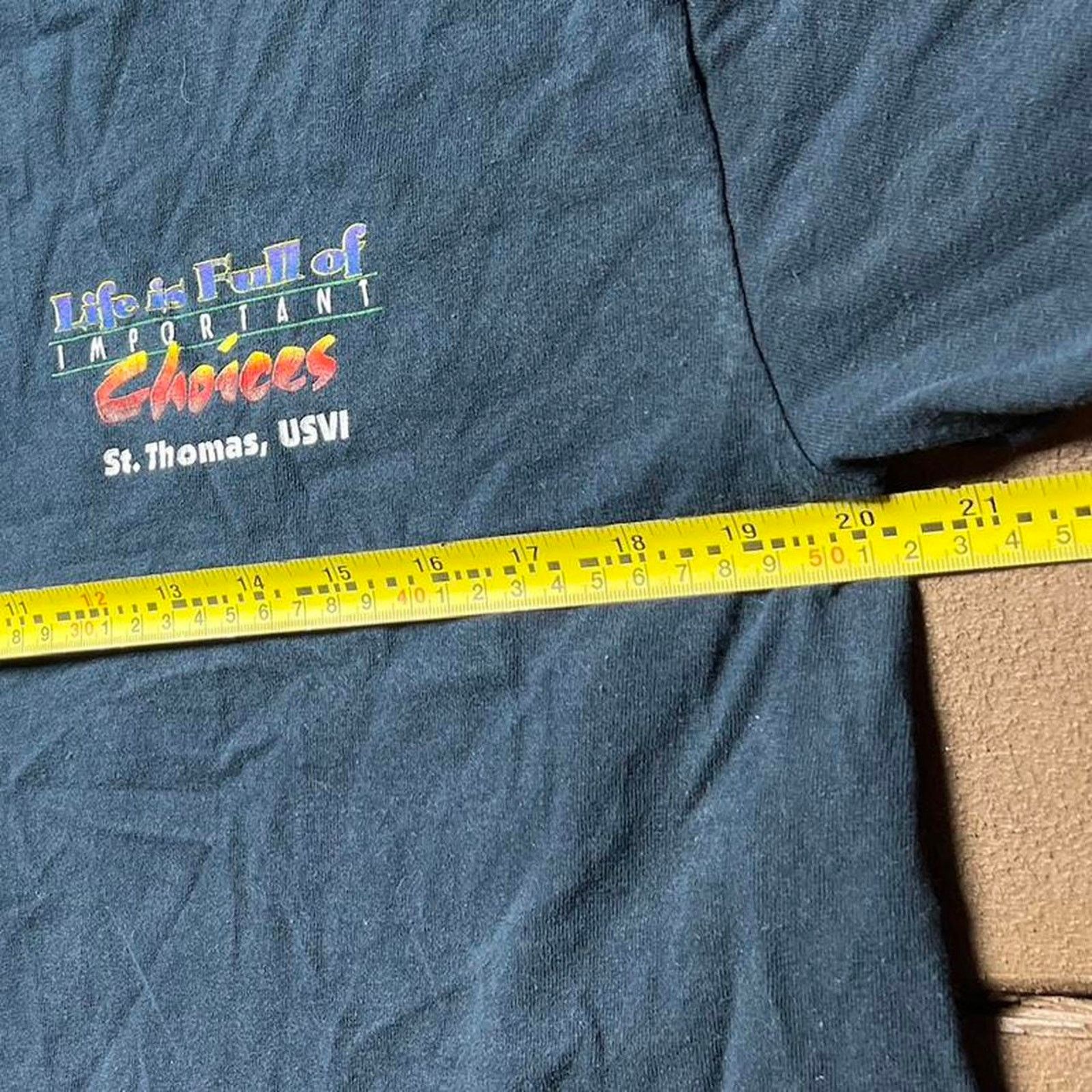 Fruit Of The Loom Vintage Life is Full of Important Choices Guitar Shirt Size US L / EU 52-54 / 3 - 6 Thumbnail