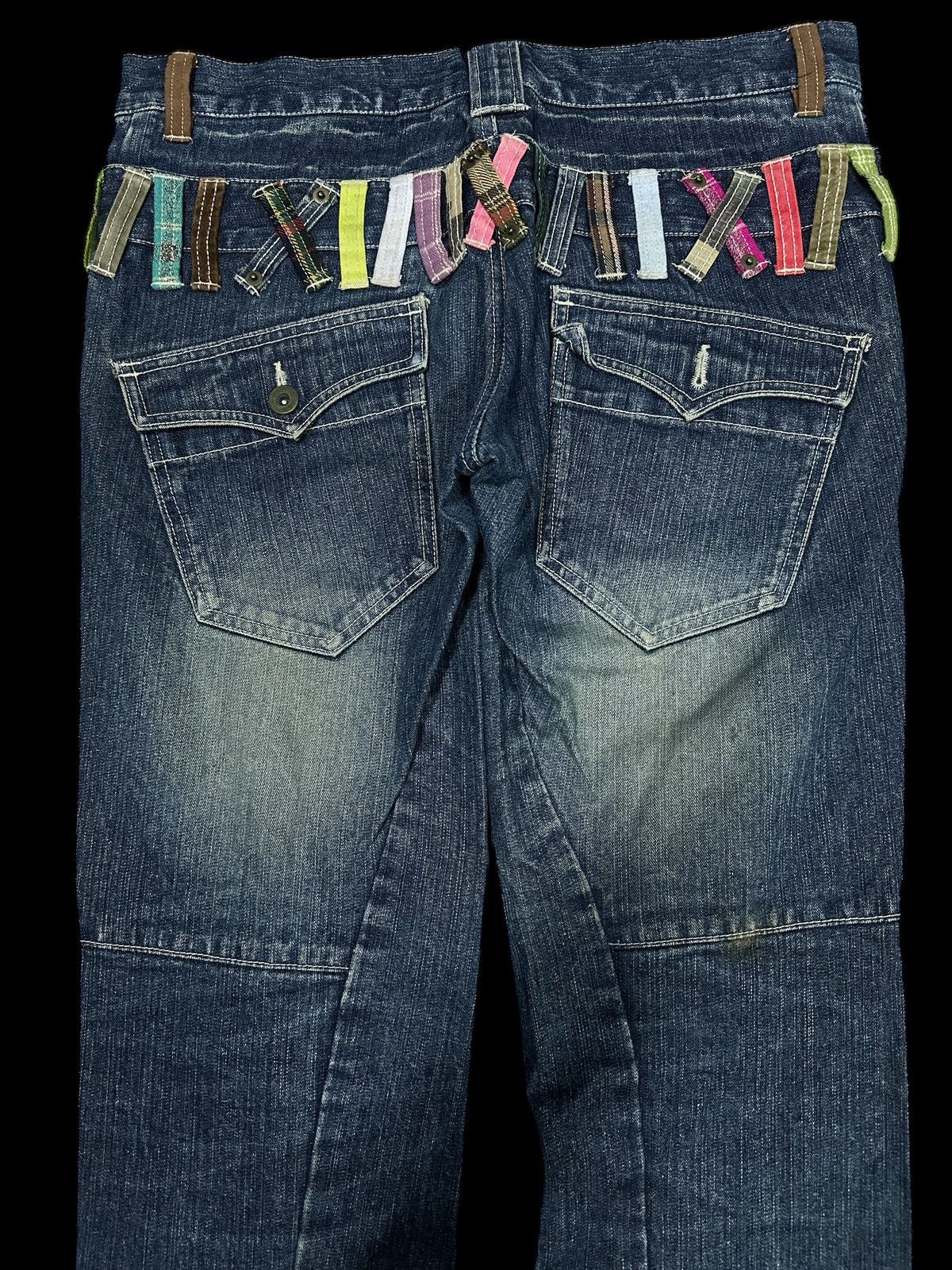 Japanese Brand Twist Legs 🎌💥 Denim Streewear Double Waist 💥 Size US 34 / EU 50 - 4 Thumbnail