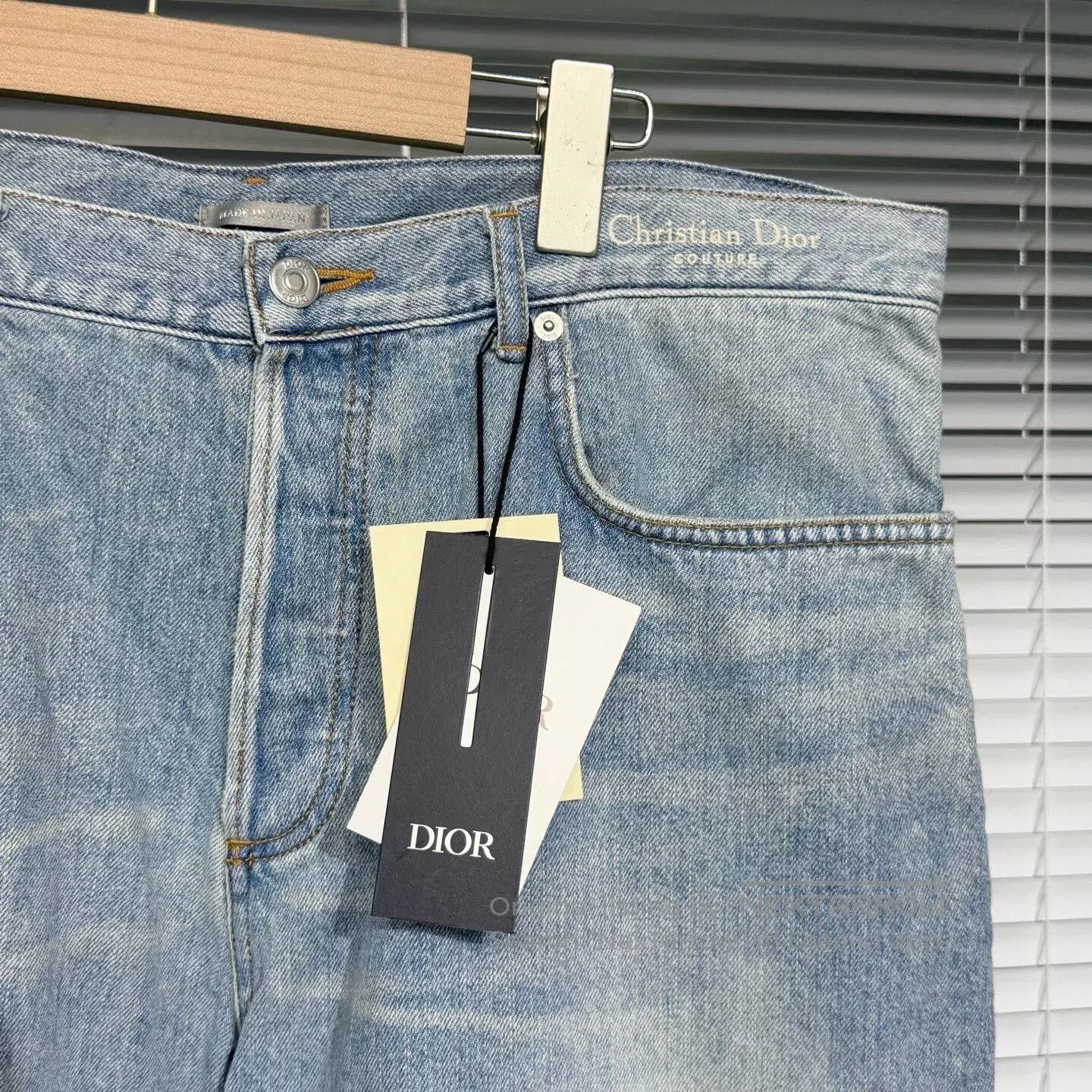 Dior dior new blue cotton straight-leg jeans. Size US 34 / EU 50 - 4 Thumbnail
