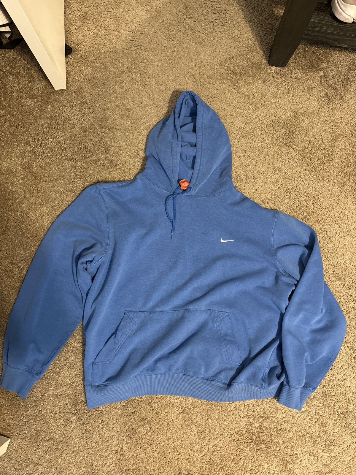 Nike Vintage baby blue nike hoodie Size US XL / EU 56 / 4 - 1 Thumbnail