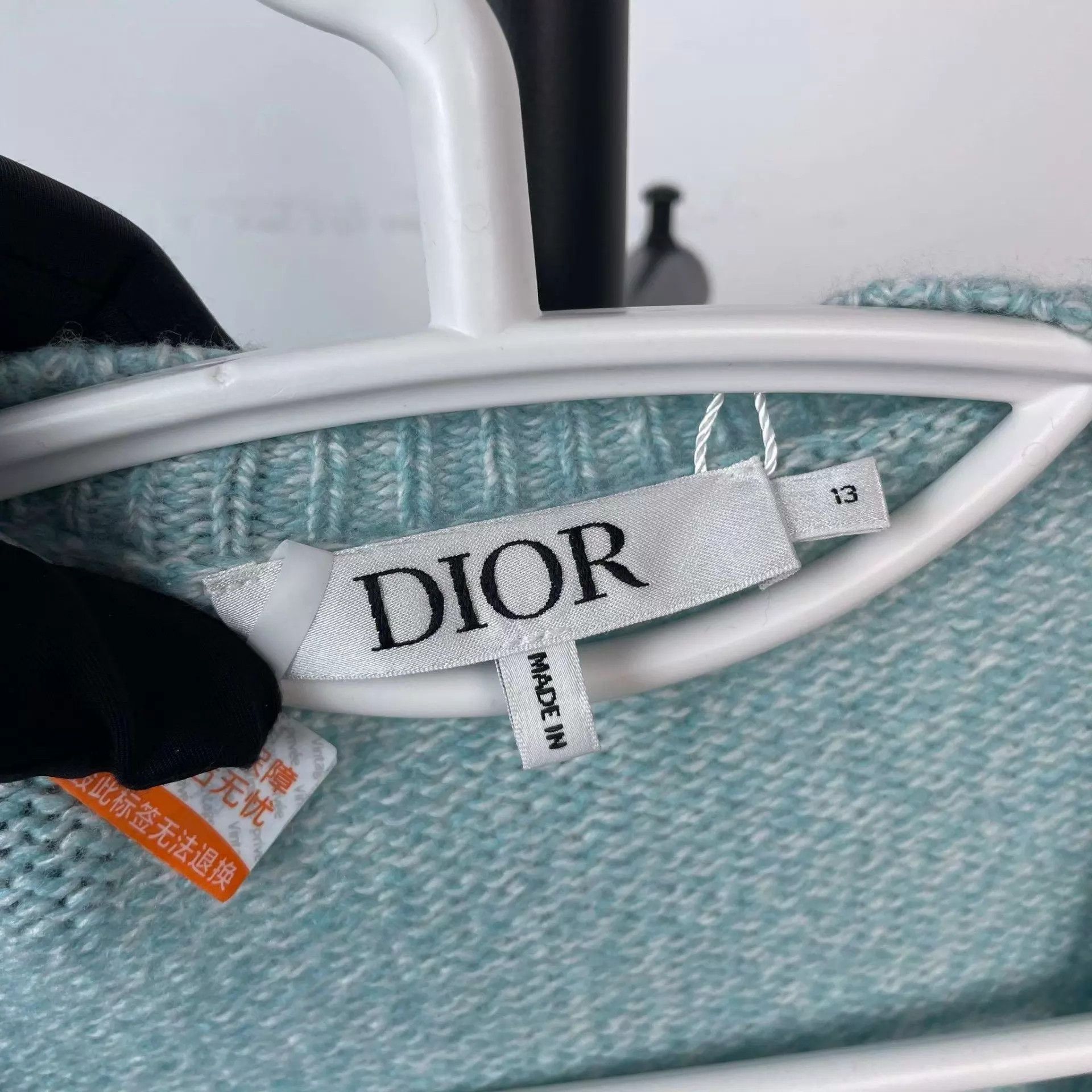 Dior Dior knit blue jacket 260118WLFVP09 13A Size XS / US 0-2 / IT 36-38 - 4 Thumbnail