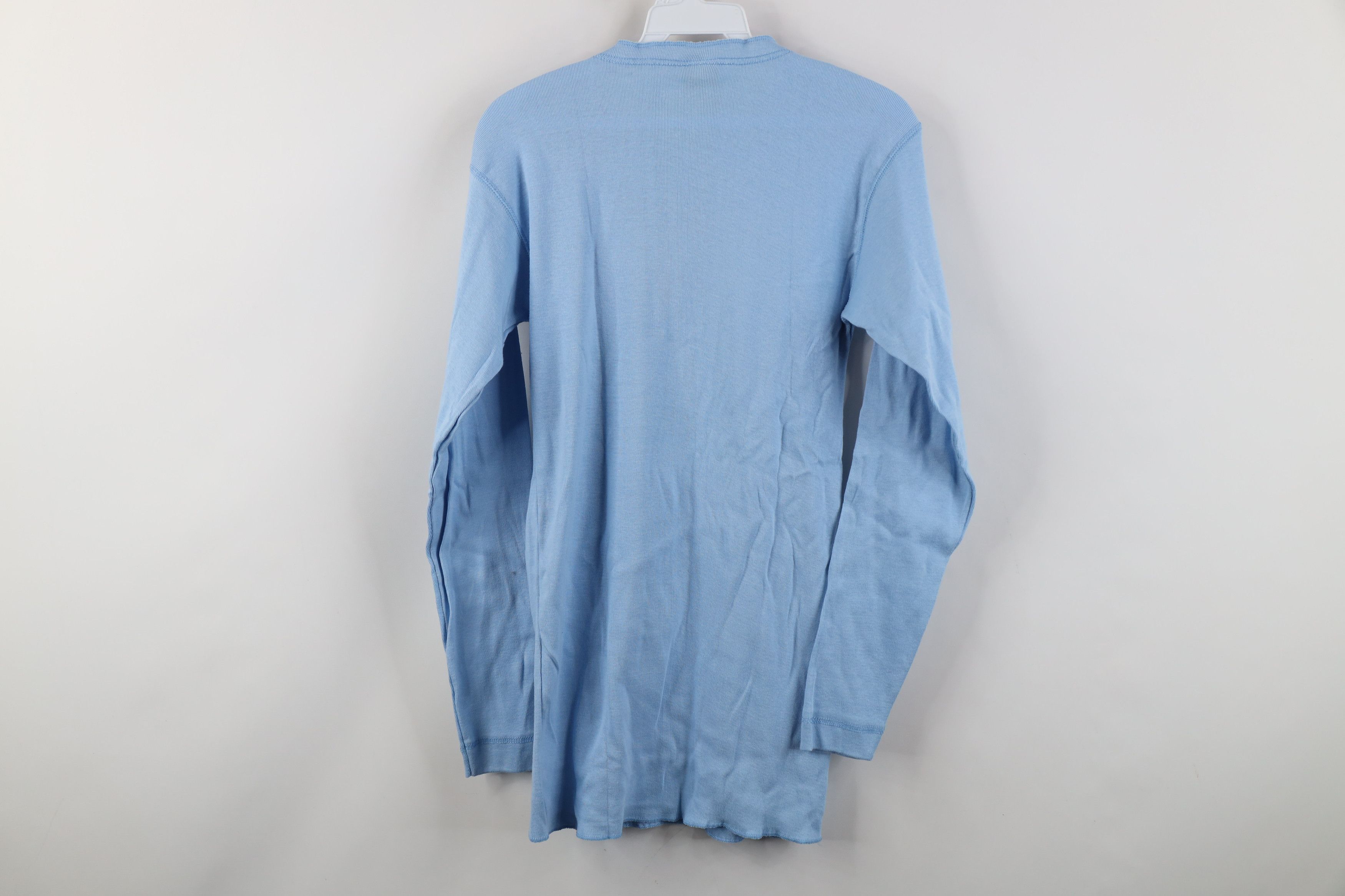 Vintage Vintage 80s 90s Streetwear Ribbed Knit Henley T-Shirt USA Size US M / EU 48-50 / 2 - 10 Thumbnail