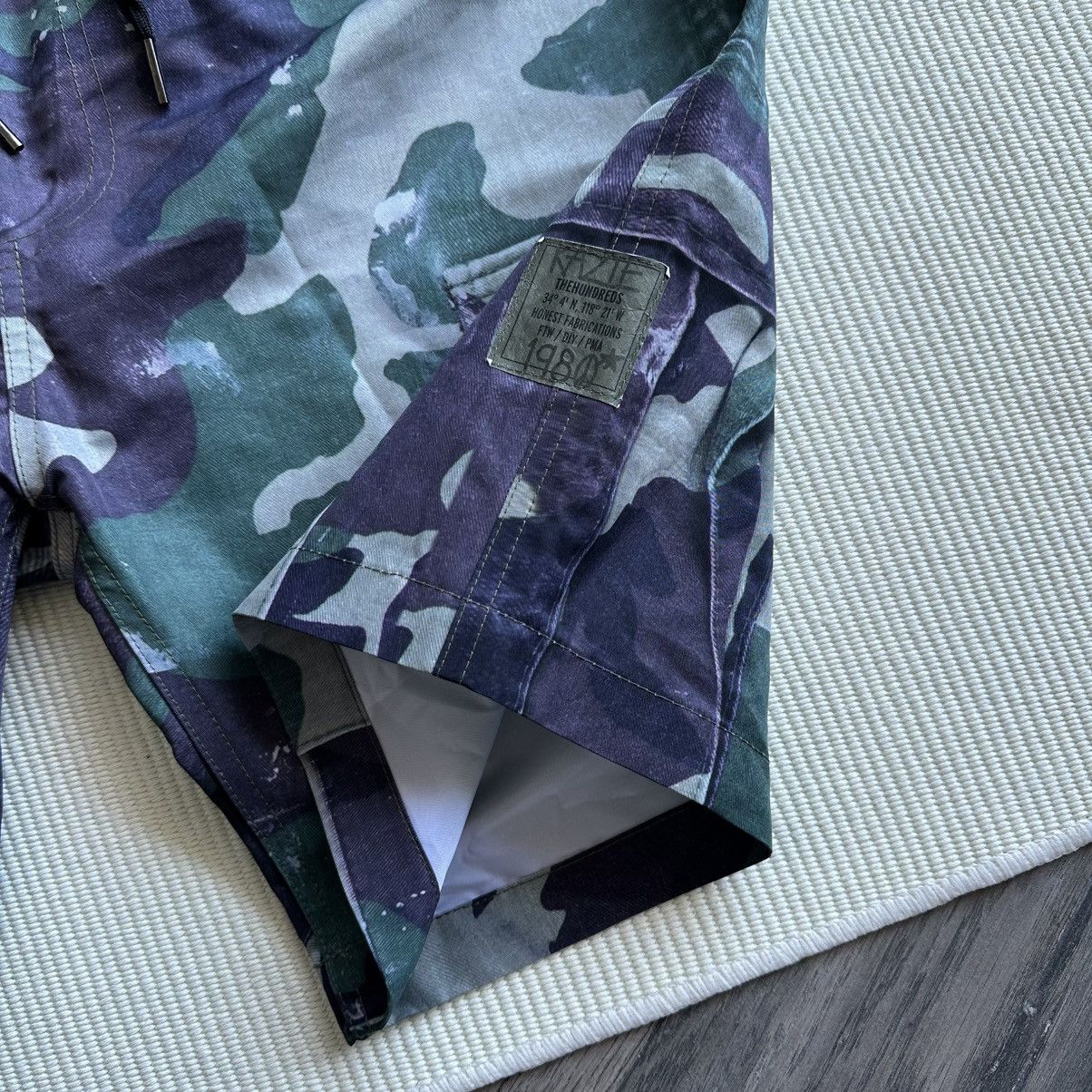 The Hundreds rare THE HUNDREDS KAZIE Camo Print Nylon Shorts Size US 34 / EU 50 - 2 Thumbnail