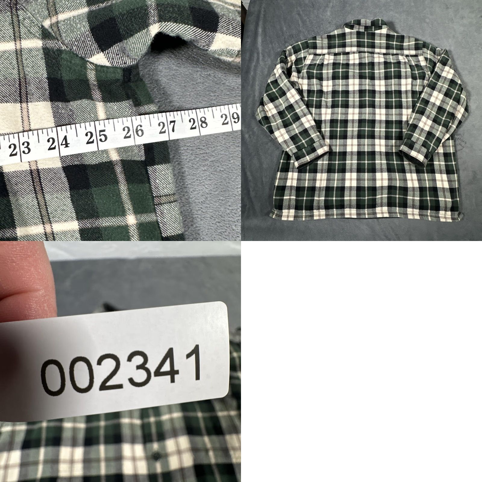 Vintage VINTAGE LL Bean Shirt Mens XL Green Plaid Flannel Lined Button Front Outdoor Casual Size US XL / EU 56 / 4 - 8 Thumbnail