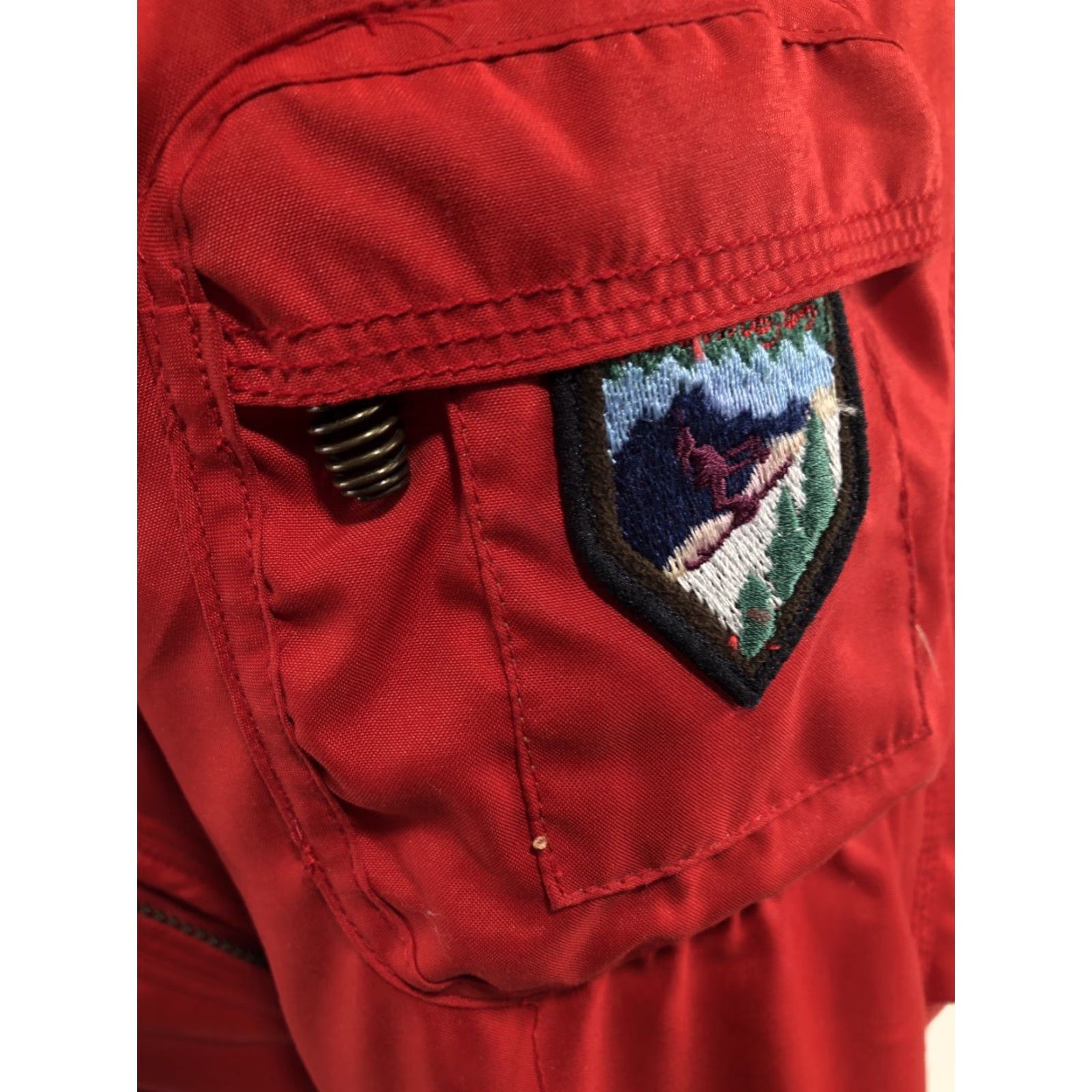 Obermeyer OBERMEYER DAVOS Hooded Jacket - Embroidered Ski Patch FAUX FUR COLLAR Womens Size 6 Red Ski / Snowboard, Collared, zip not shown, JL Size M / US 6-8 / IT 42-44 - 4 Thumbnail
