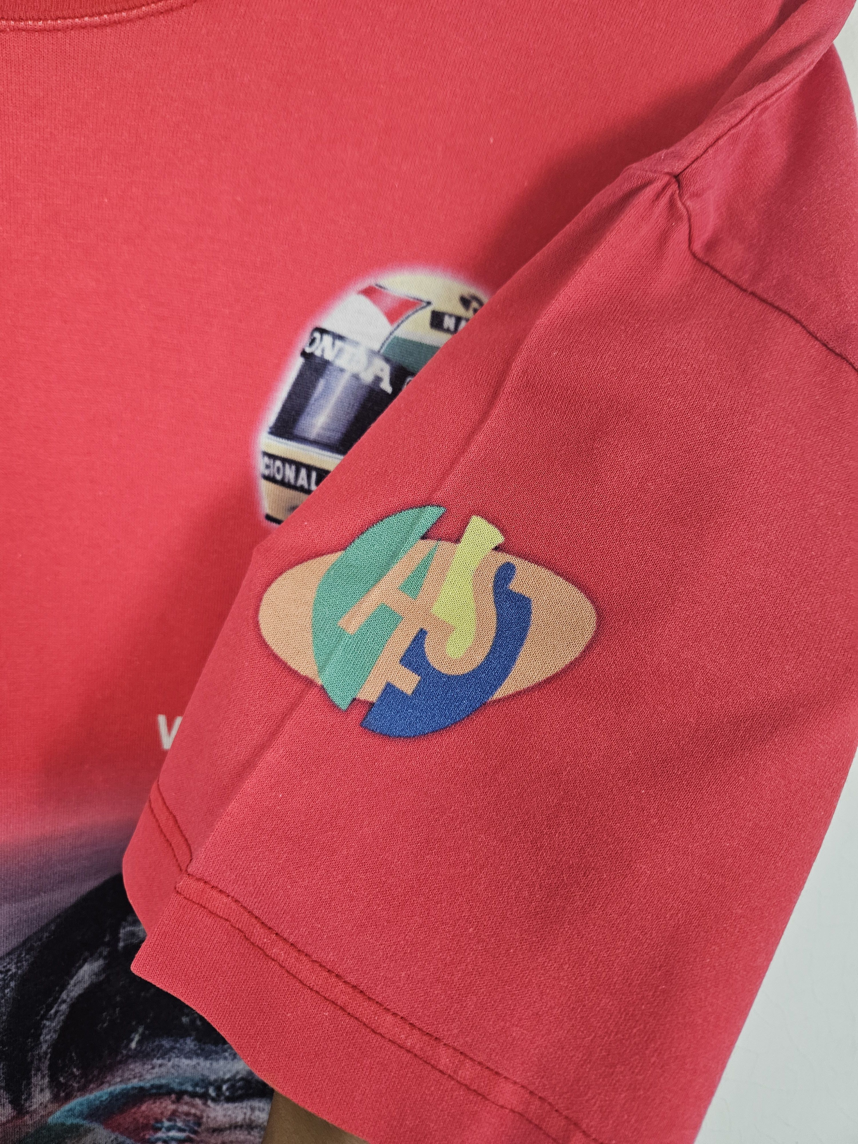 Formula 1 × Vintage Vintage 90s Ayrton Senna Fullprint F1 Racing shirt Size US L / EU 52-54 / 3 - 6 Thumbnail