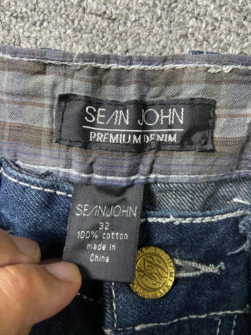 Sean John SEAN JOHN 69 Slim Fit Cut Denim Jeans (136) Size US 33 - 5 Thumbnail