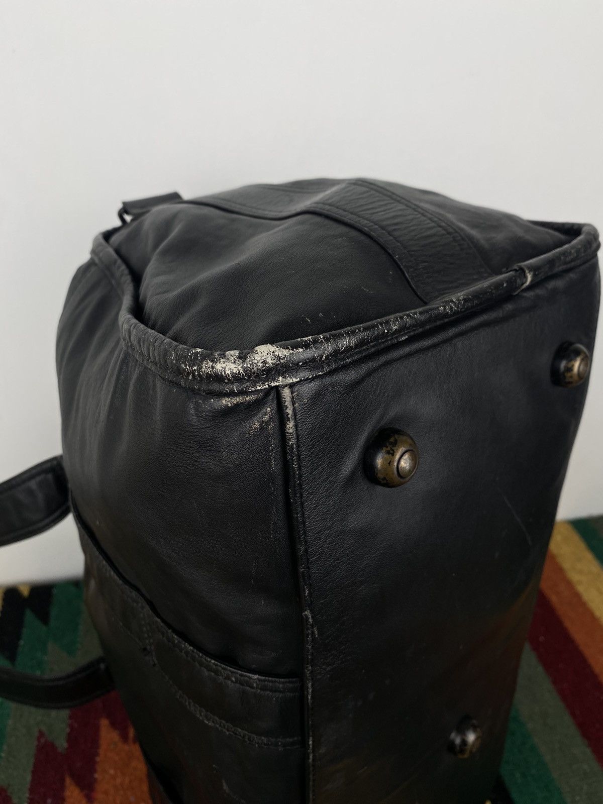 Tumi 2000’s Tumi Goat Patina Leather Duffle Bag Size ONE SIZE - 15 Thumbnail