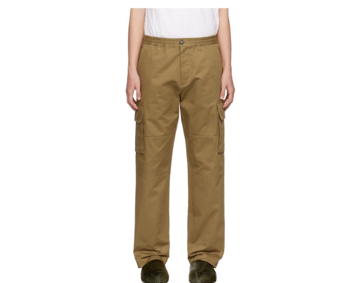Marni o1w1db11125 Gabardine Cargo Pants in Khaki Green Size US 30 / EU 46 - 1 Thumbnail