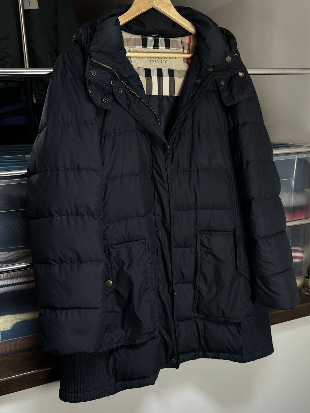 Burberry Burberry Brit Puffer Down Long Jacket Coat Outdoor Vintage Size XXL / US 16-18 / IT 52-54 - 2 Thumbnail