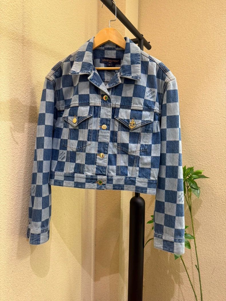 Louis Vuitton Louis Vuitton Checkerboard Denim Jacket - dmc Size US S / EU 44-46 / 1 - 1 Thumbnail