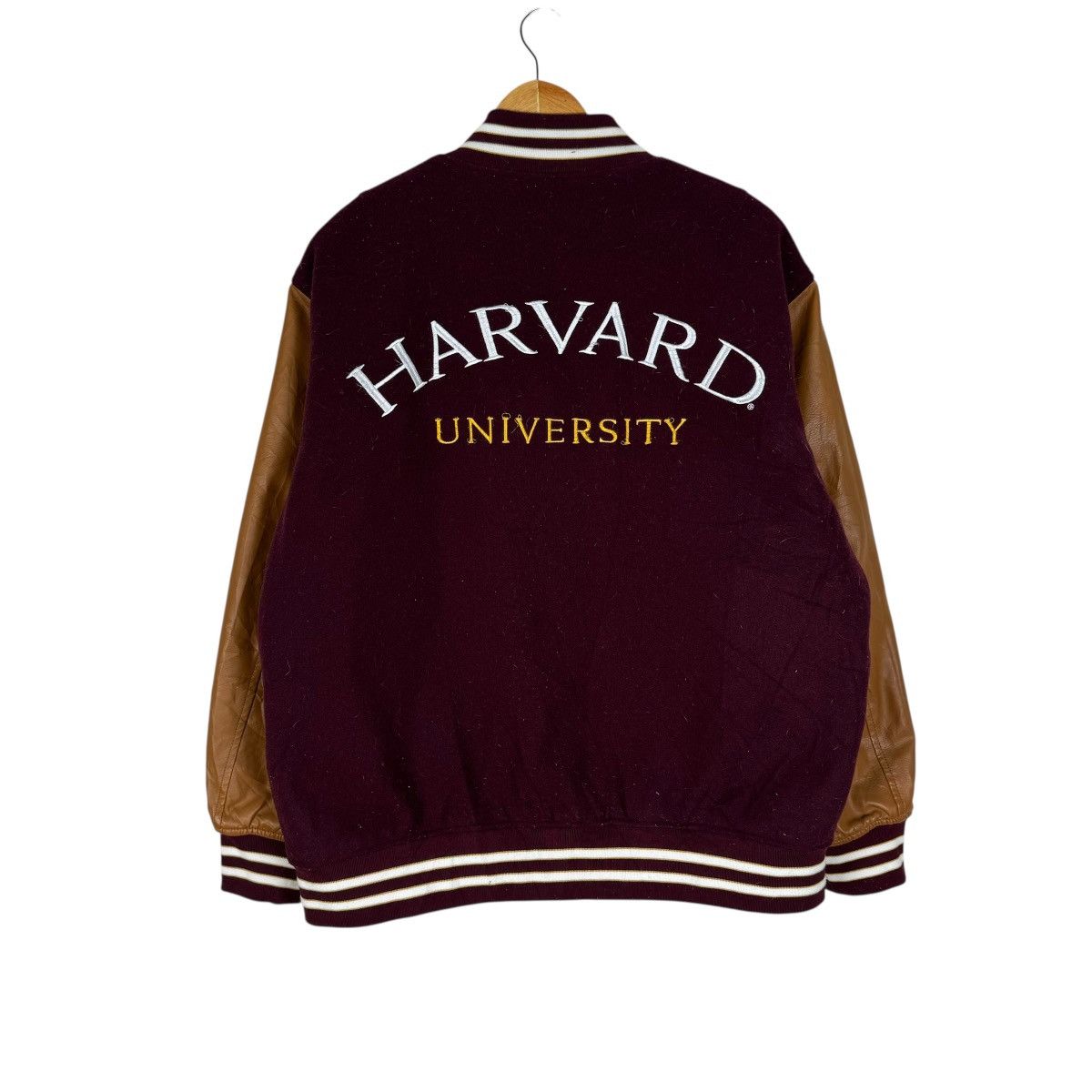 GU 🌟GU X UNIVERSITY HARVARD VARSITY SYNTHETIC LEATHER JACKET Size US L / EU 52-54 / 3 - 5 Thumbnail