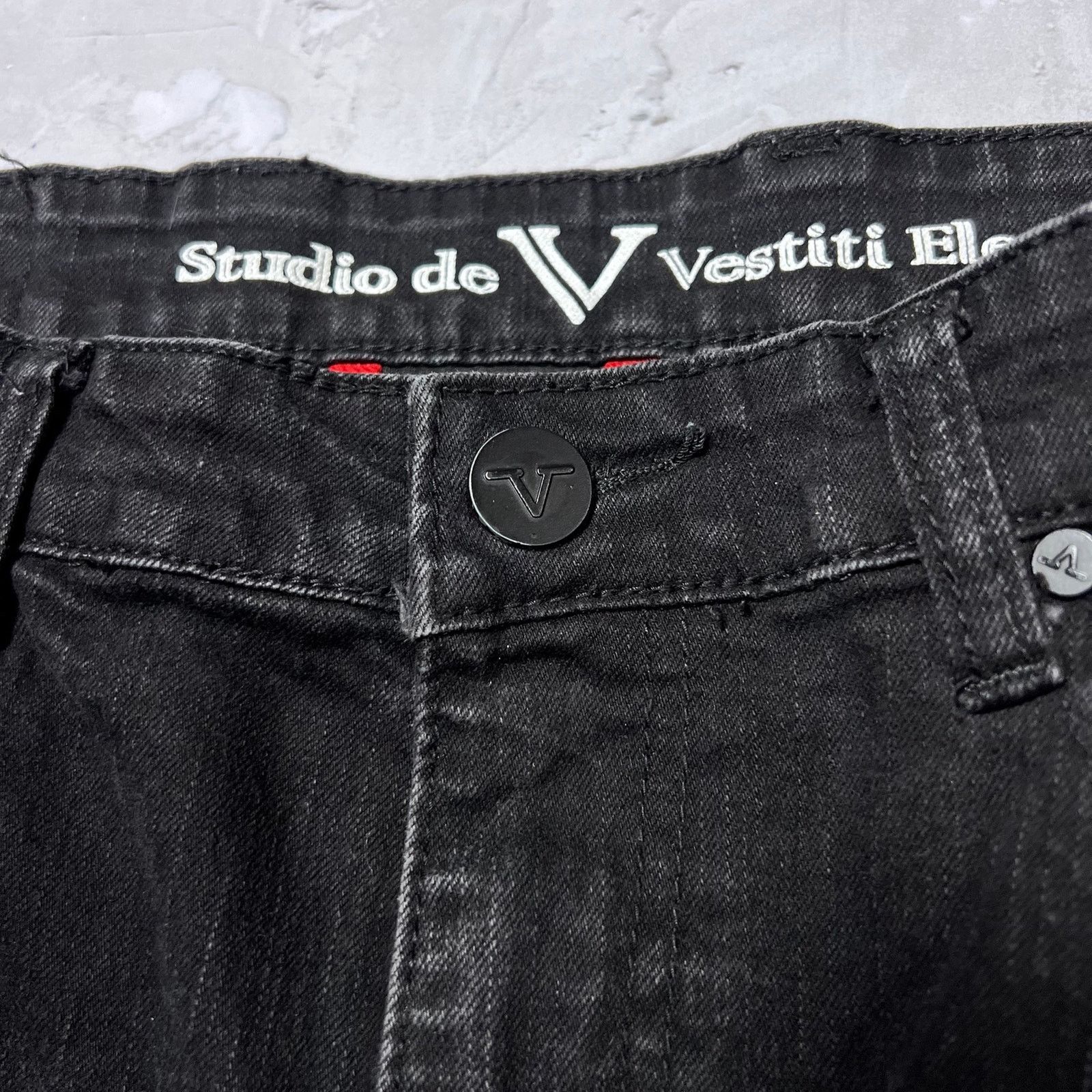 Other Studio de Vestiti Eleganti Moto Jeans SIZE 38x32 RUNS SMALL Size US 38 / EU 54 - 6 Thumbnail