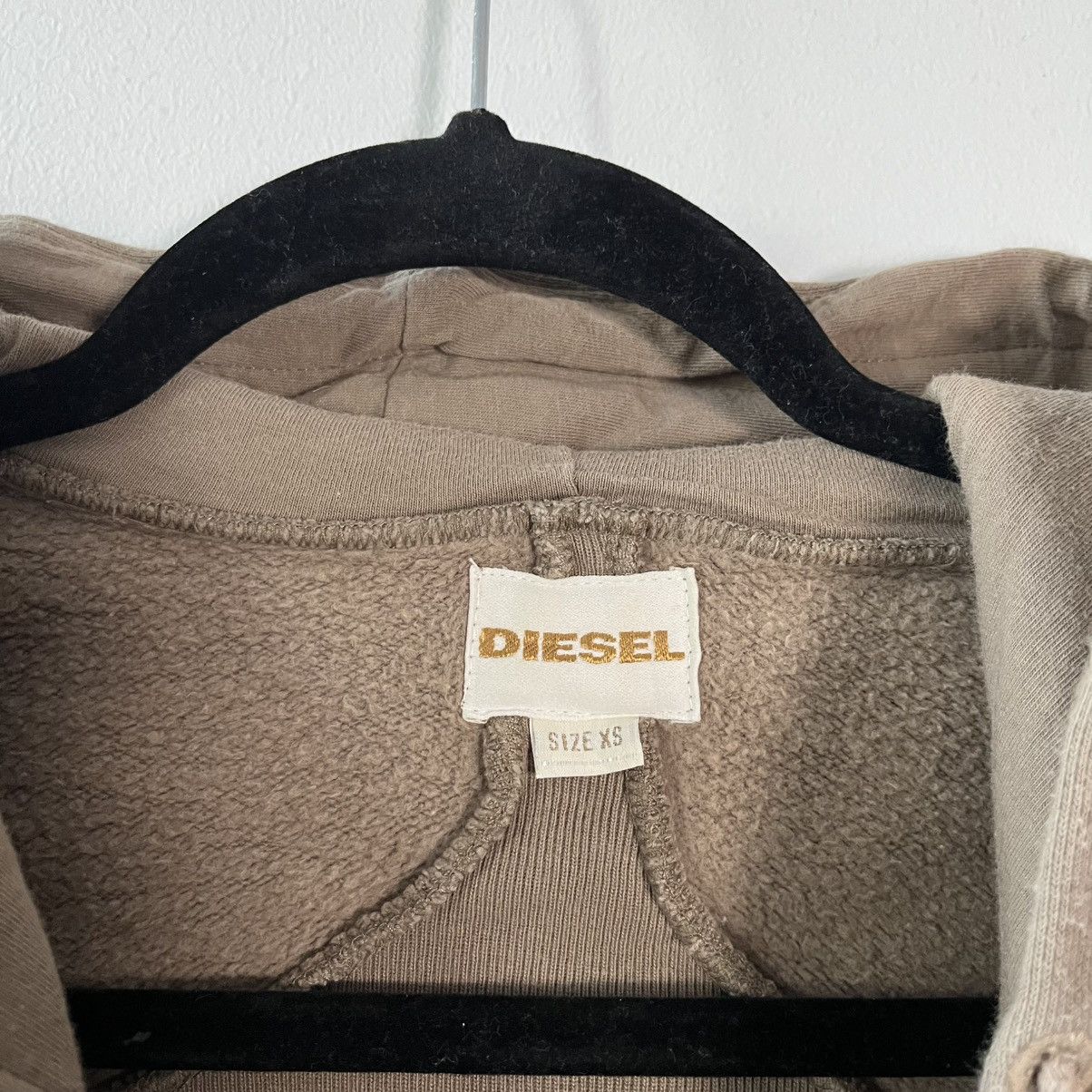 Diesel Y2K Diesel Vintage Jacket Brown Zip Hoodie Japan Style Size XS / US 0-2 / IT 36-38 - 8 Thumbnail