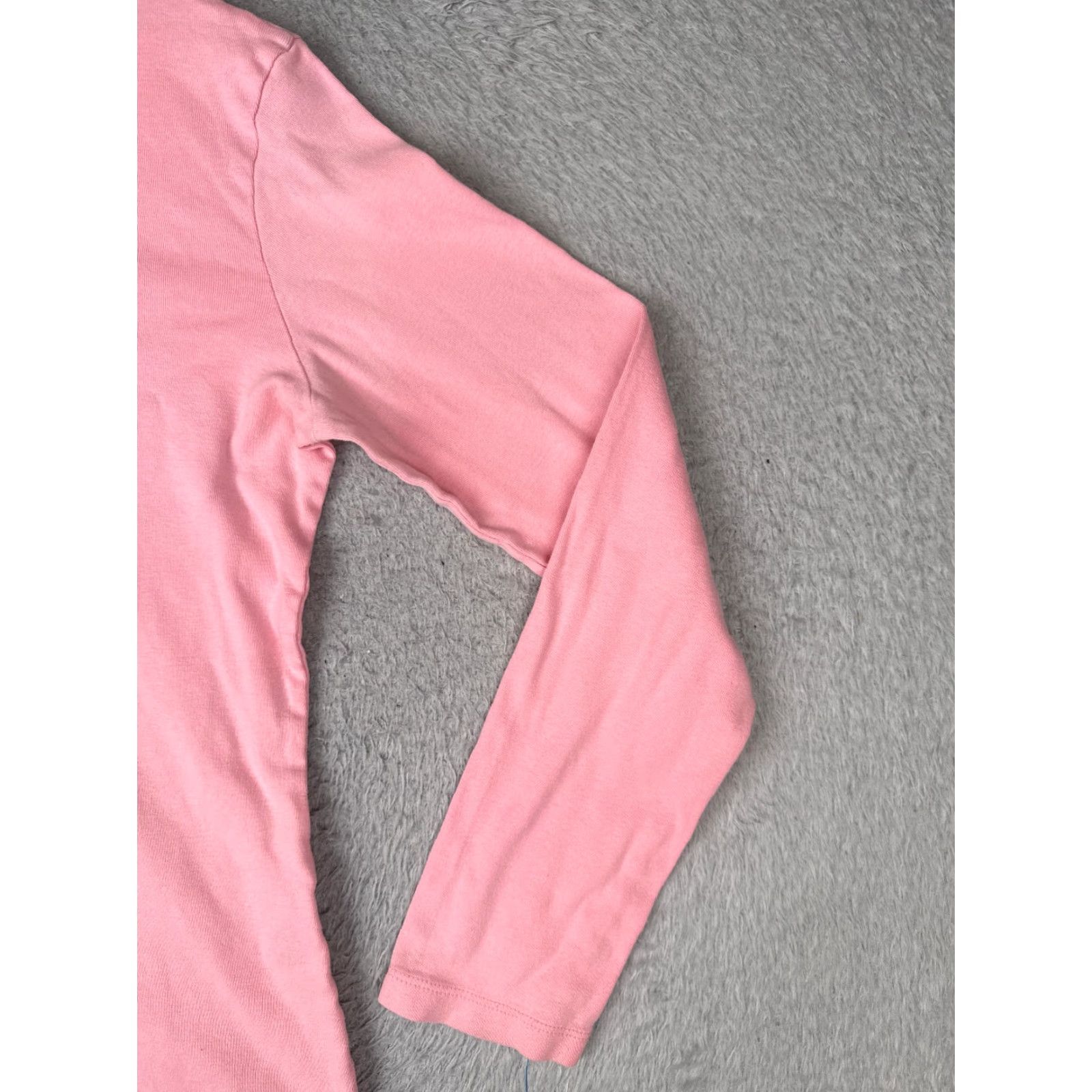 Tommy Hilfiger VINTAGE Tommy Hilfiger Shirt Women Medium Pink Long Sleeve Crew 100% Cotton READ Size M / US 6-8 / IT 42-44 - 2 Thumbnail