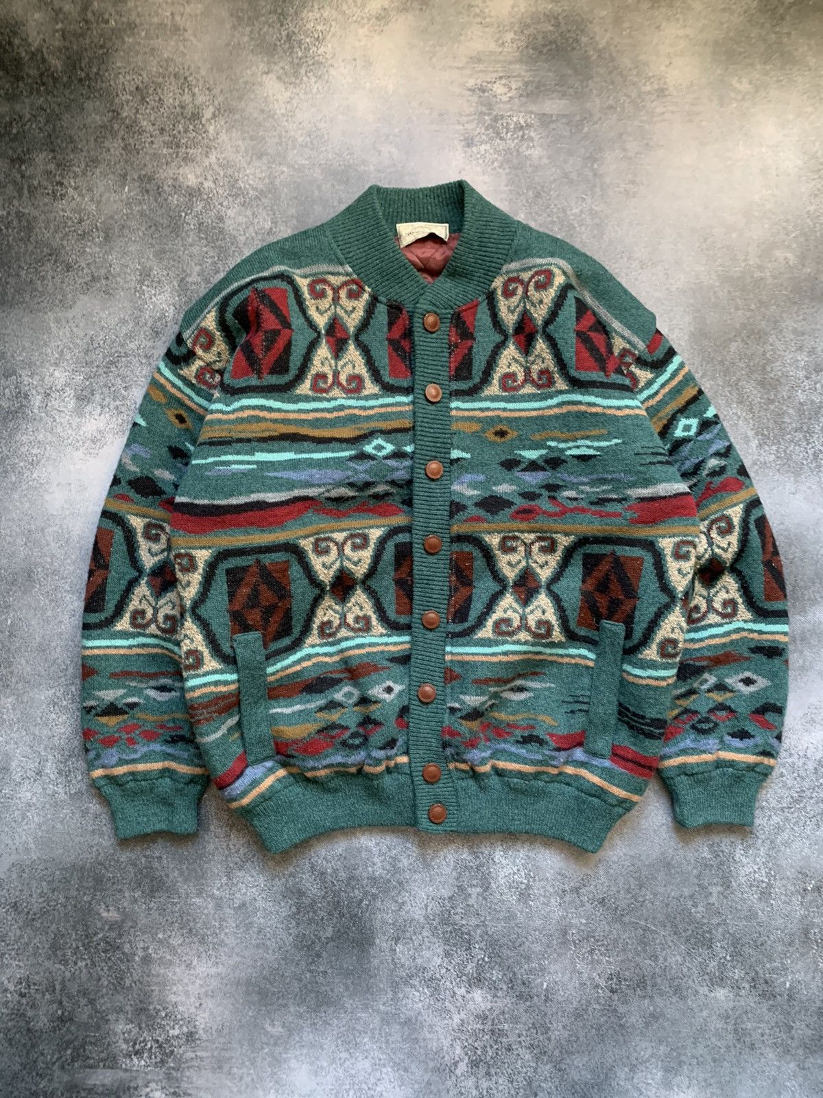 Suspense colorful knit cardigan Y2K Japan style