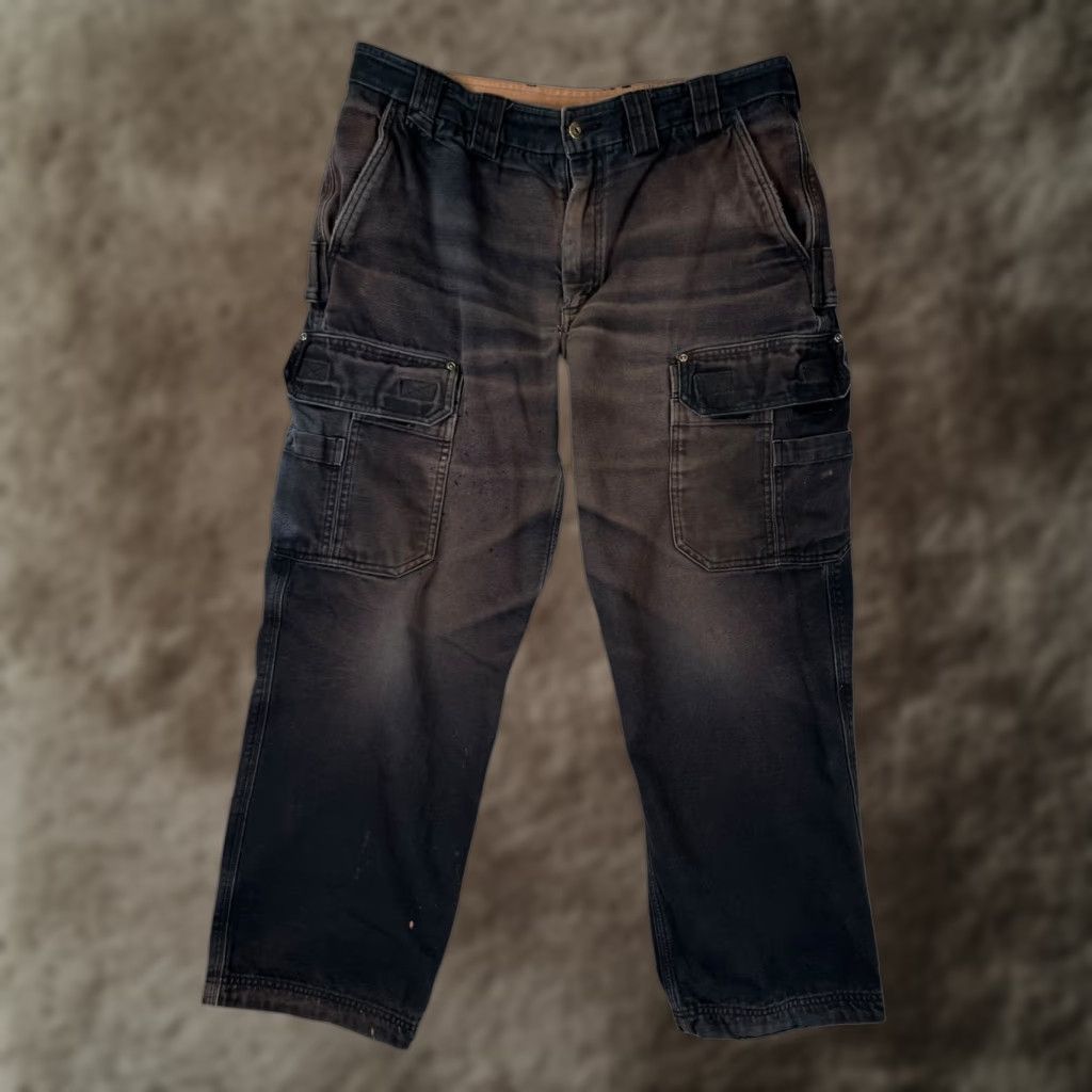 Vintage Duluth Men’s Black Cargo Carpenter Pockets Pants Size 34x29 Size US 34 / EU 50 - 1 Thumbnail